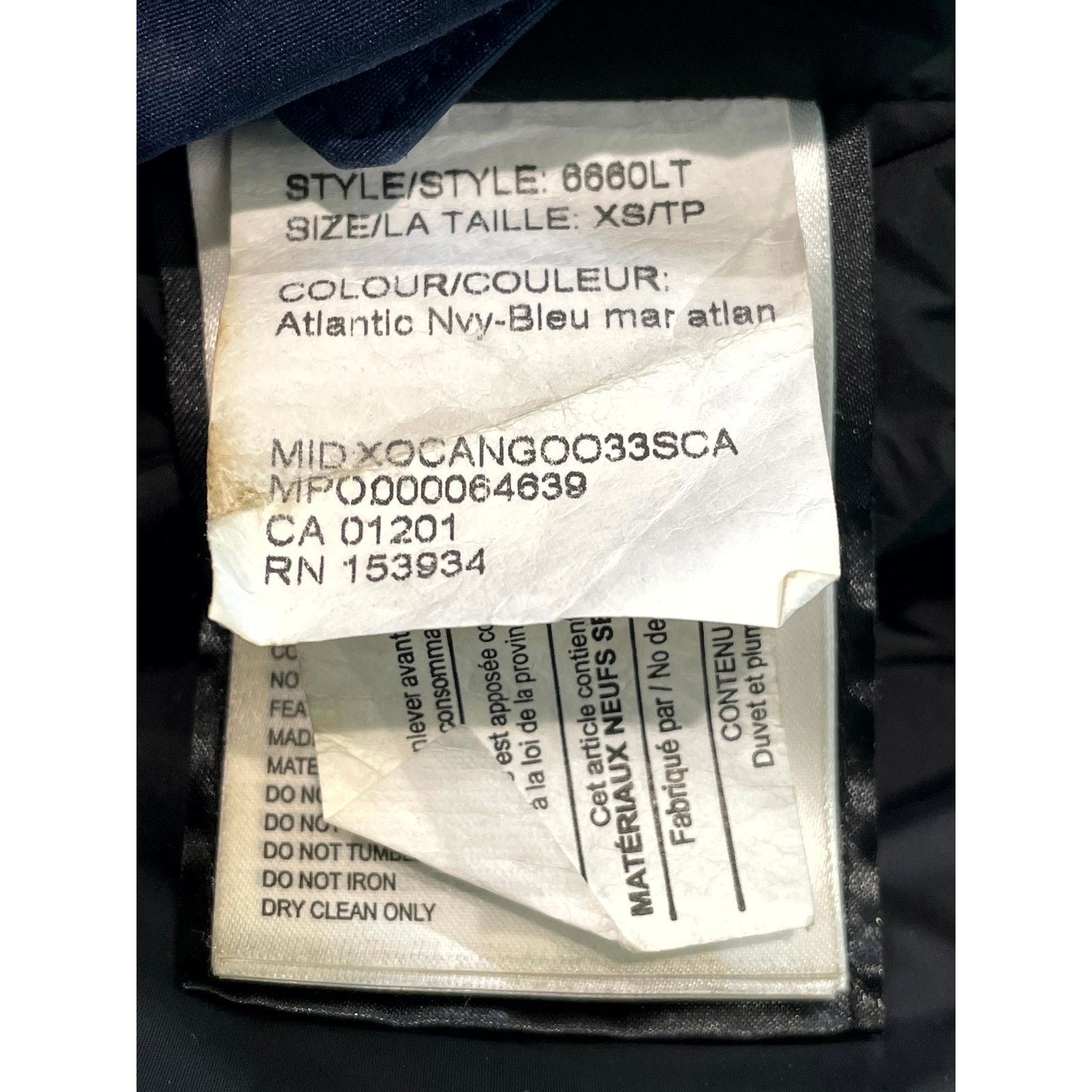 Canada Goose Canada Goose Navy Jacket Size US XS / EU 42 / 0 - 3 Thumbnail