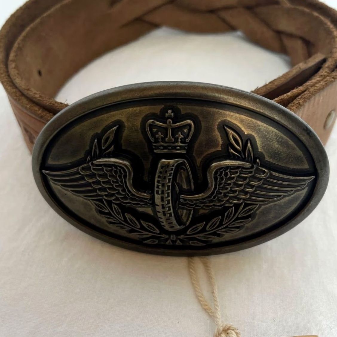 Ralph Lauren RRL Ralph Lauren Belt T.T.RALLY Buckle Leather Brown 34 Men Leather Belt 110.5cm Size 34 Brown good condition Size 34 - 2 Thumbnail