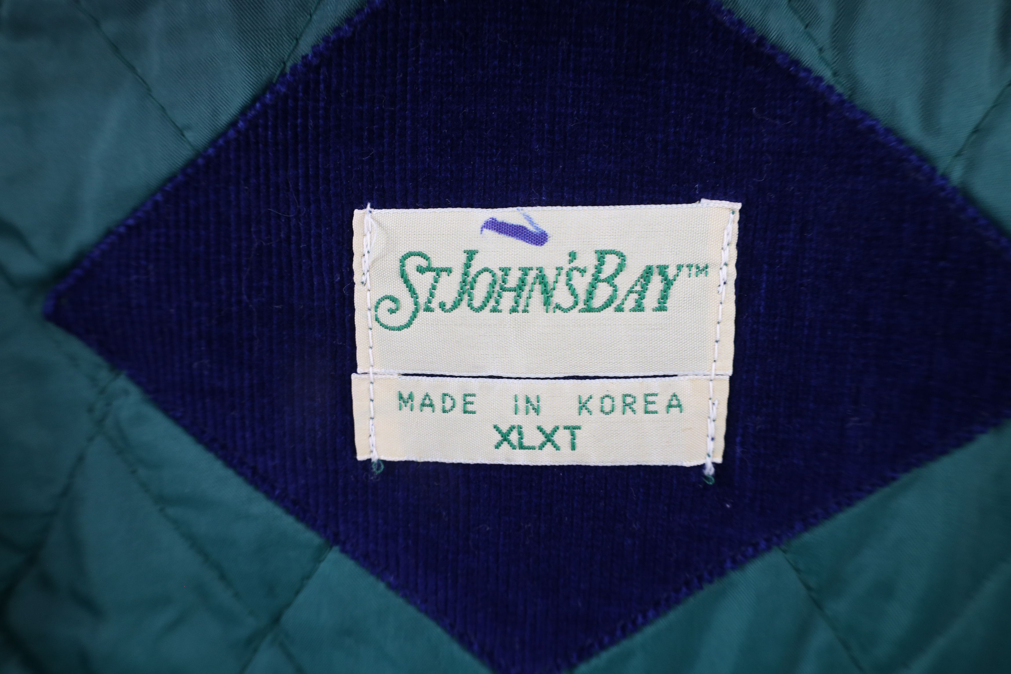 Vintage Vintage 70s Streetwear Corduroy Puffer Vest Jacket Blue Size US XL / EU 56 / 4 - 10 Thumbnail