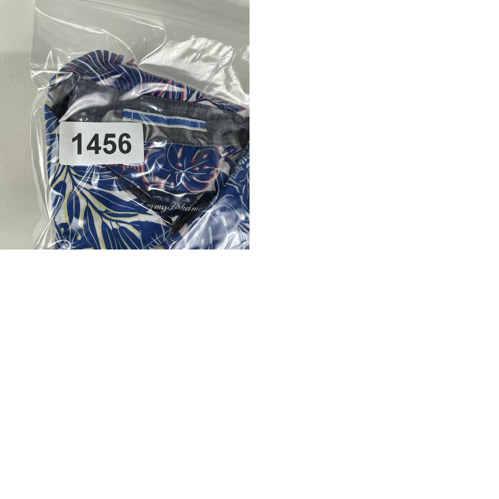 Tommy Bahama Tommy Bahama Mens L Blue Floral Print Button Down Short Sleeve Hawaiian Shirt - Regular Fit Size US L / EU 52-54 / 3 - 10 Thumbnail
