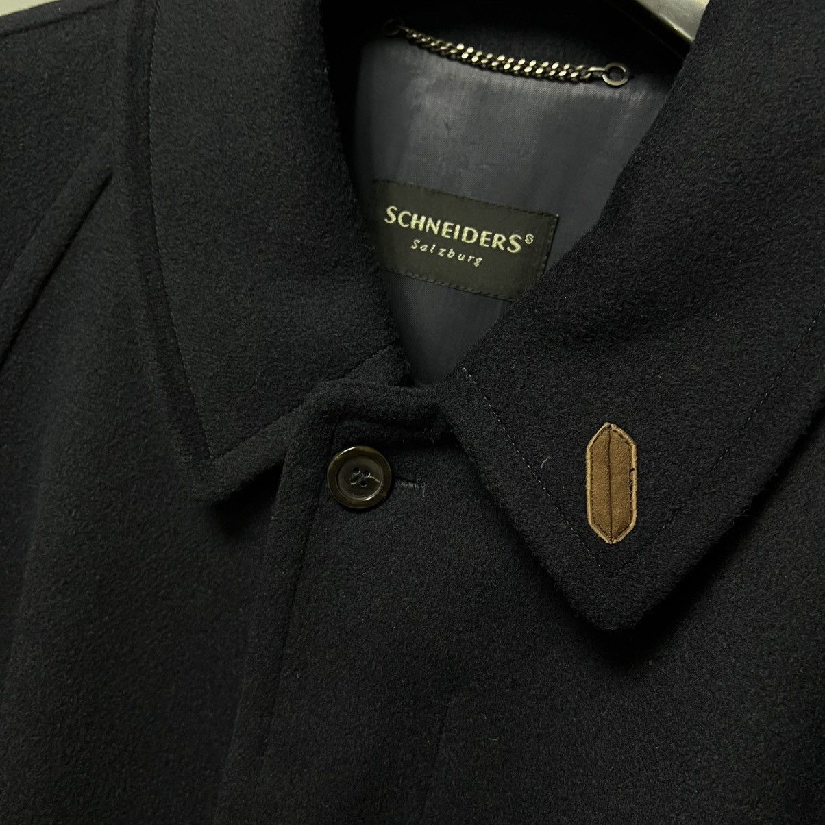 Schneiders Schneiders Salzburg Wool Long Overcoat Black Wool + Alpaca Size US L / EU 52-54 / 3 - 3 Thumbnail