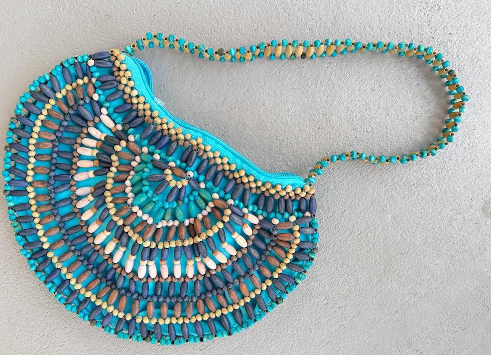 Designer Woven Bead Shoulder Bag Size ONE SIZE - 1 Preview
