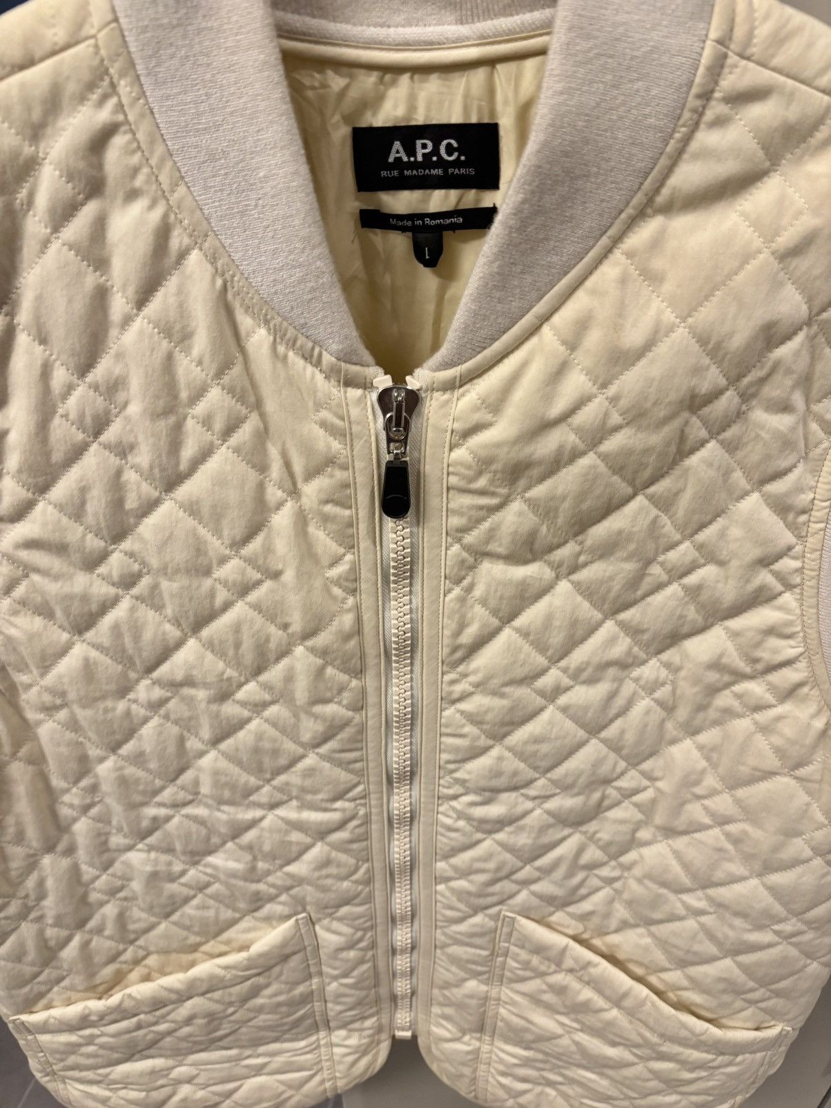 A.P.C. A.P.C. Quilted Zipped Vest Size US L / EU 52-54 / 3 - 6 Thumbnail
