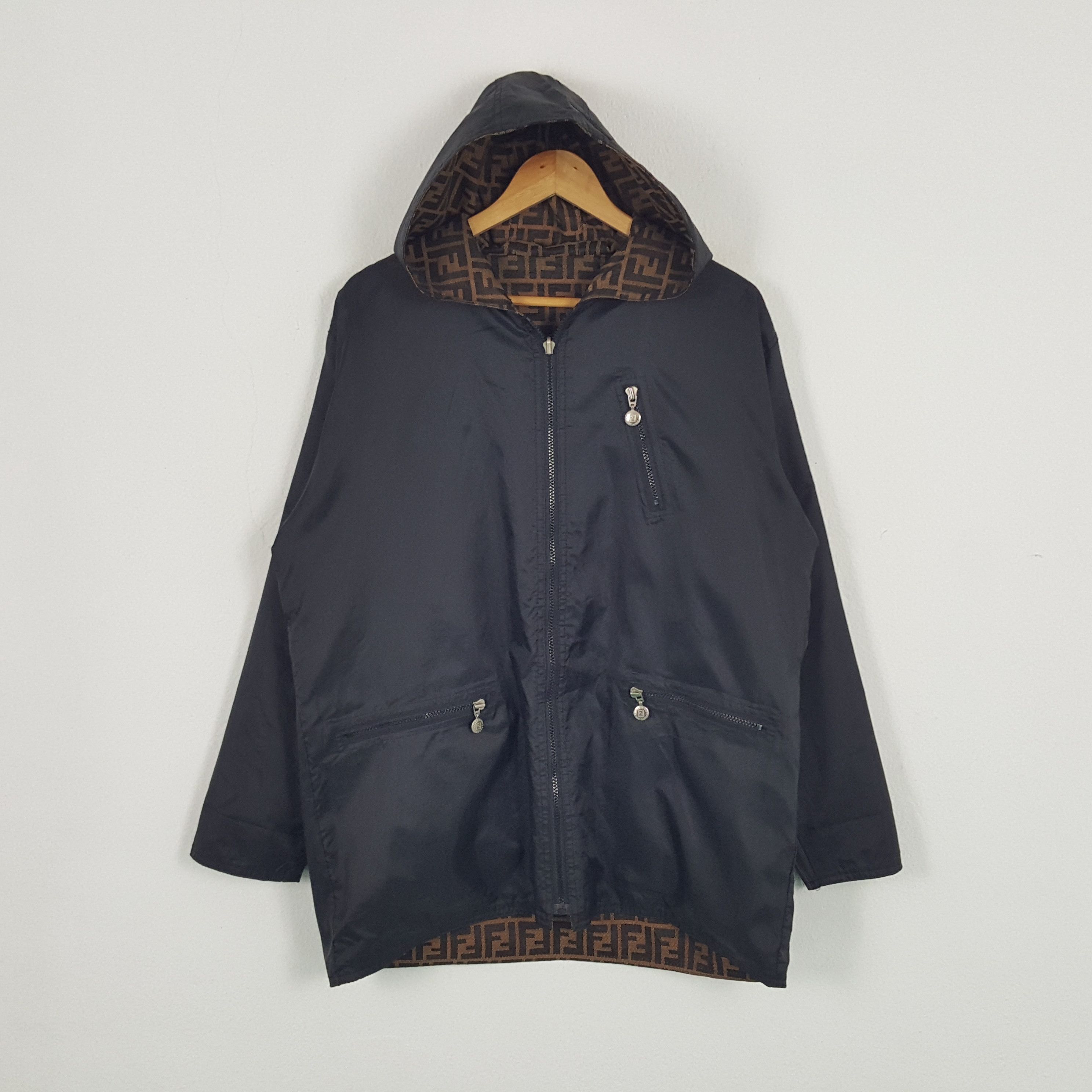 Fendi × Vintage Vintage Fendi Italian Brand Monogram Jacket Size US L / EU 52-54 / 3 - 4 Thumbnail