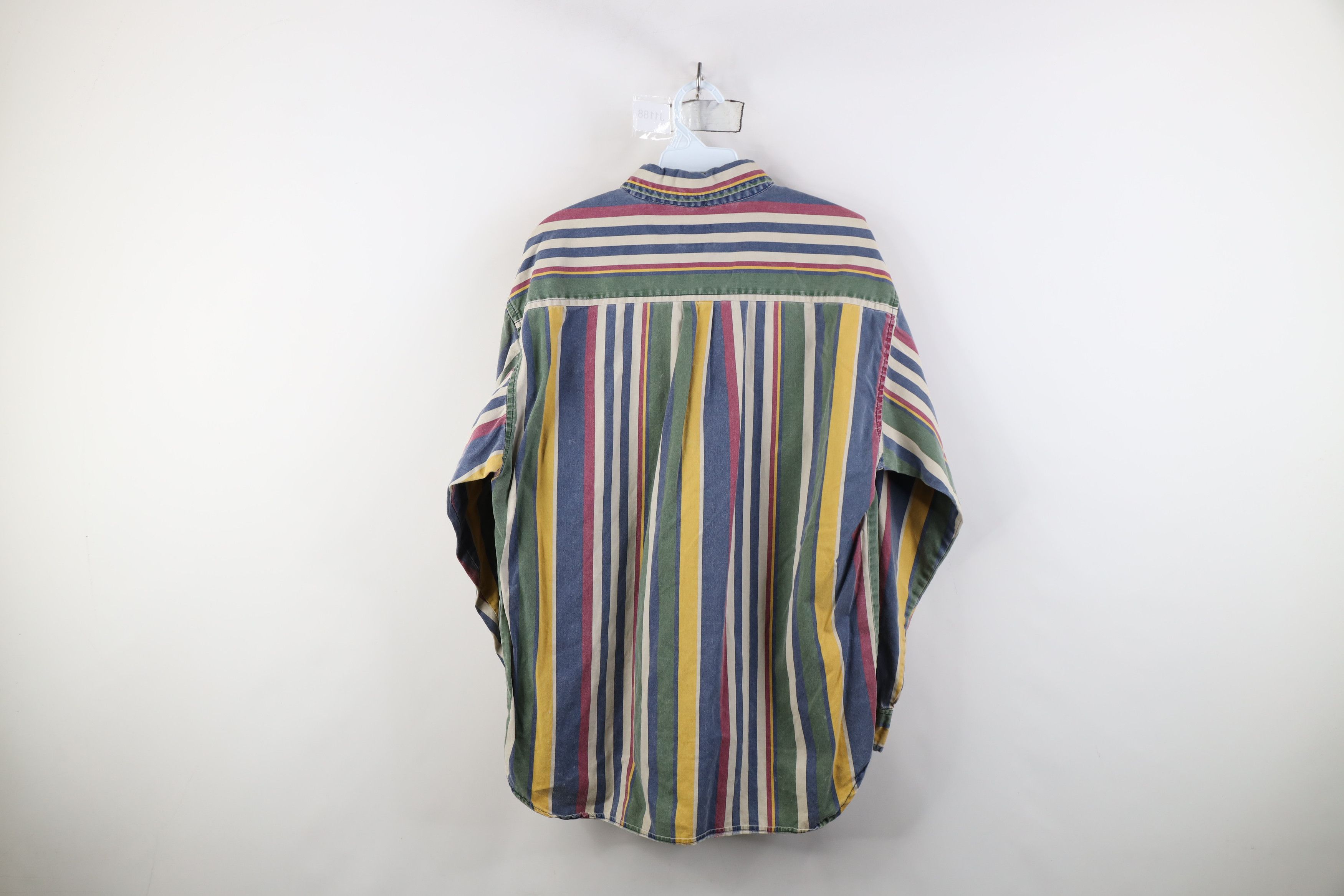 Vintage Vintage 90s Streetwear Rainbow Striped Button Down Shirt Size US M / EU 48-50 / 2 - 11 Thumbnail