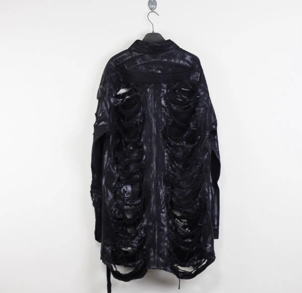 Rick Owens Rick Owens DRKSHDW Waxed Destroyed Jacket Size US S / EU 44-46 / 1 - 2 Thumbnail