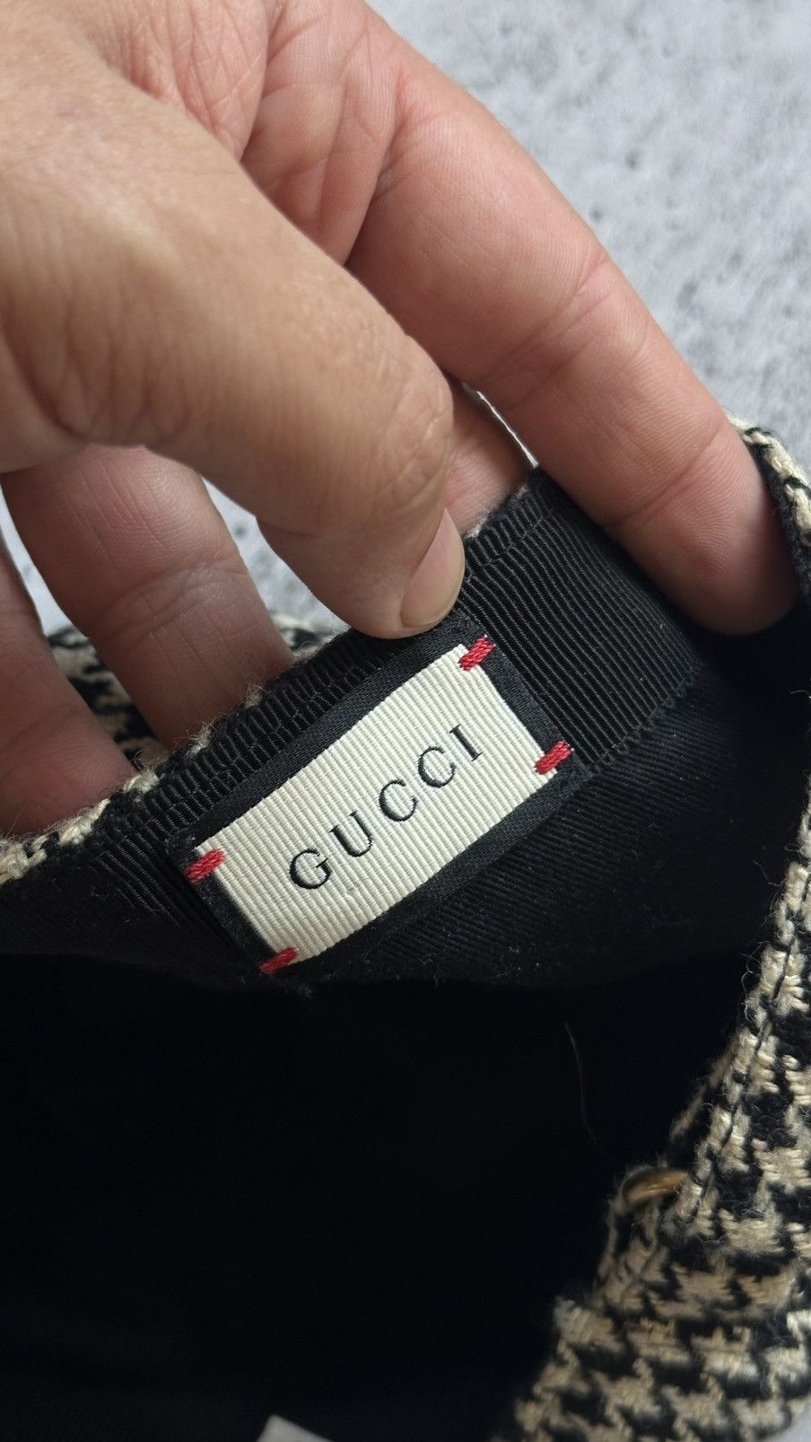 Gucci Gucci Multilogo Tweed Style Hat Size ONE SIZE - 12 Thumbnail