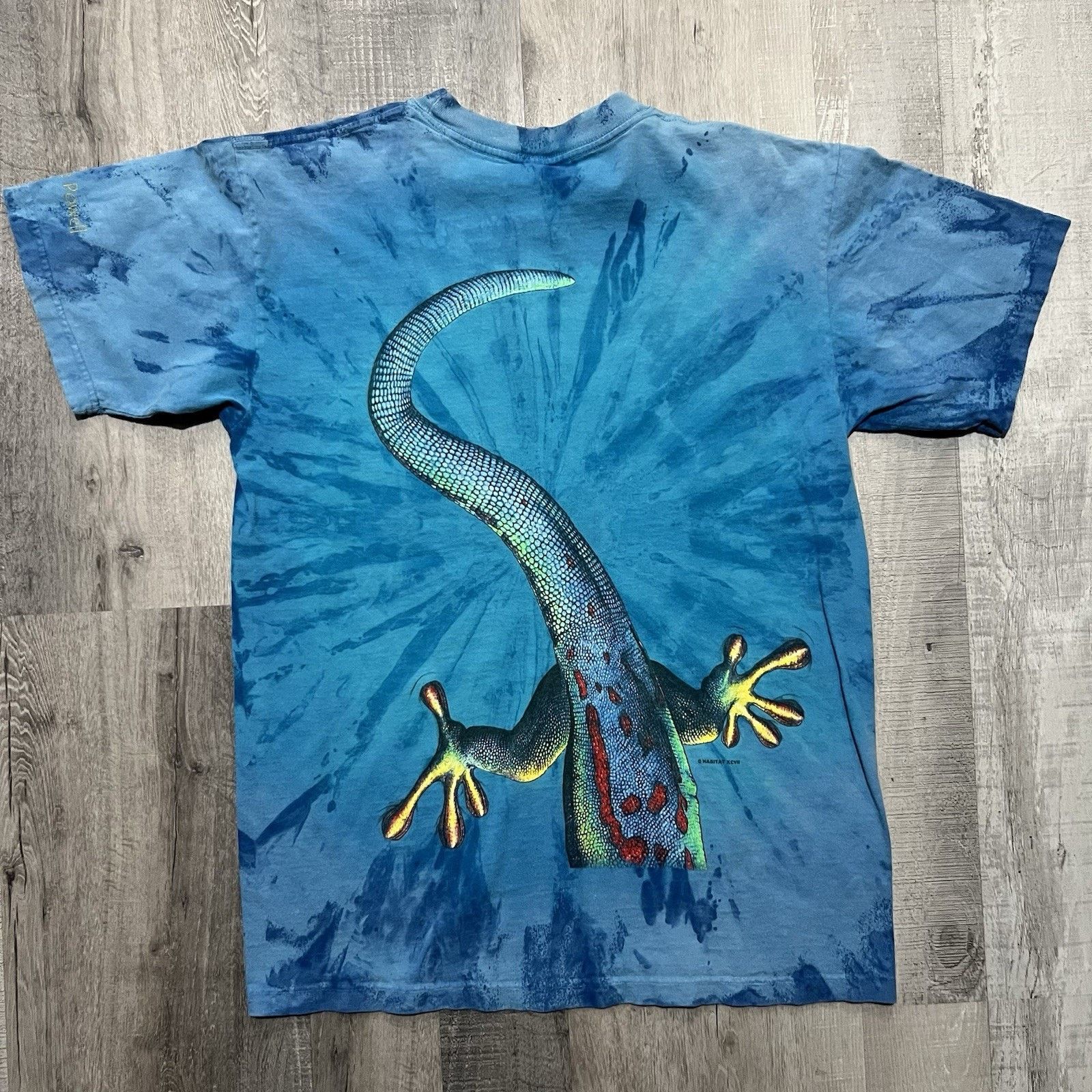 Habitat VTG Lake Powell Tie Dye Gecko Colorful Lizard Reptile Shirt Size US L / EU 52-54 / 3 - 2 Thumbnail