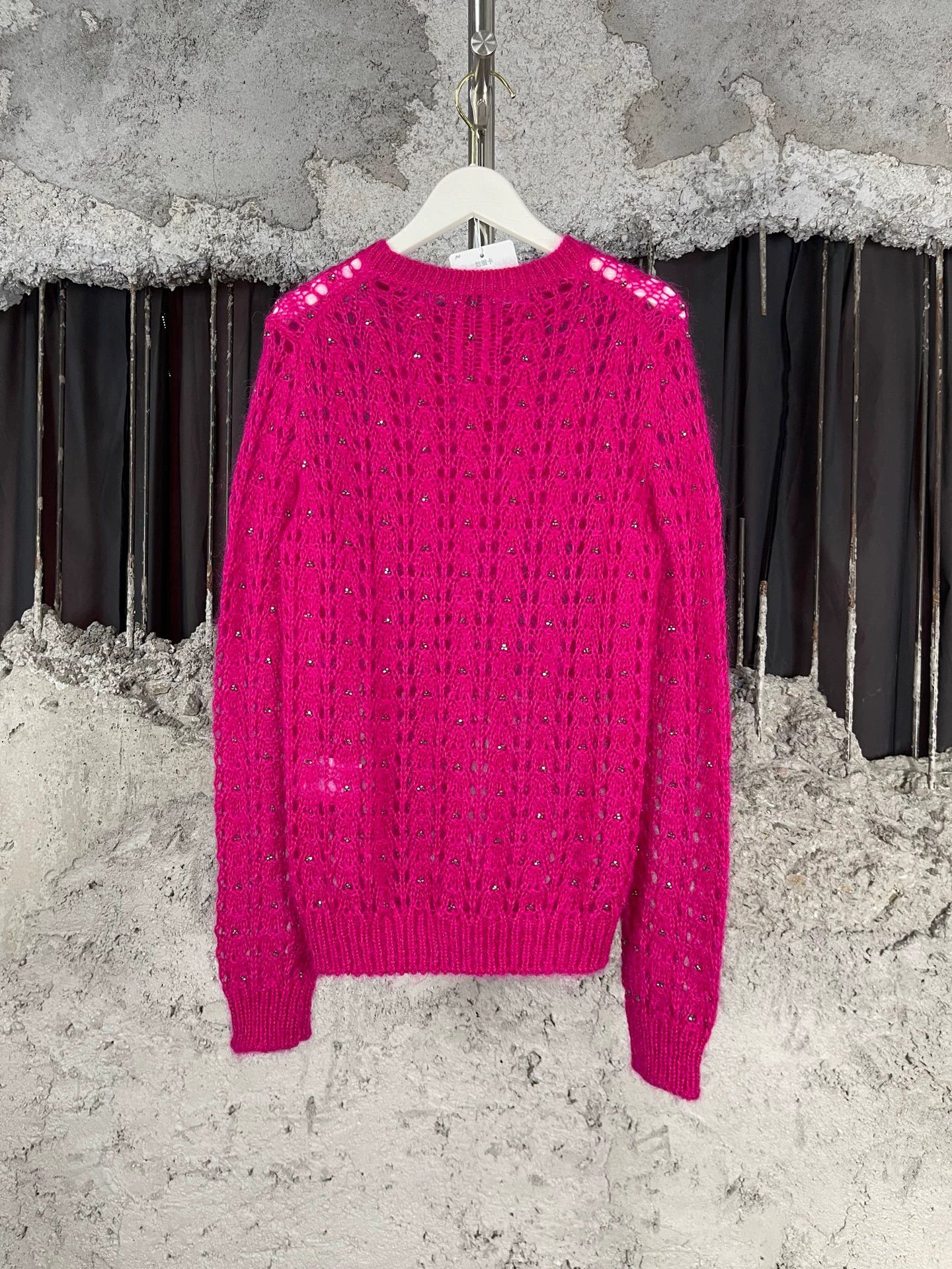 Saint Laurent Paris SLP Crystal Sweater Size S New Size S / US 4 / IT 40 - 2 Thumbnail