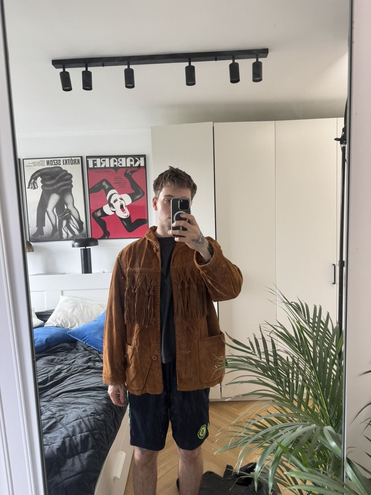 Leather Vintage Suede Fringe Cowboy Western Leather Jacket Hype Rare Size US M / EU 48-50 / 2 - 4 Thumbnail