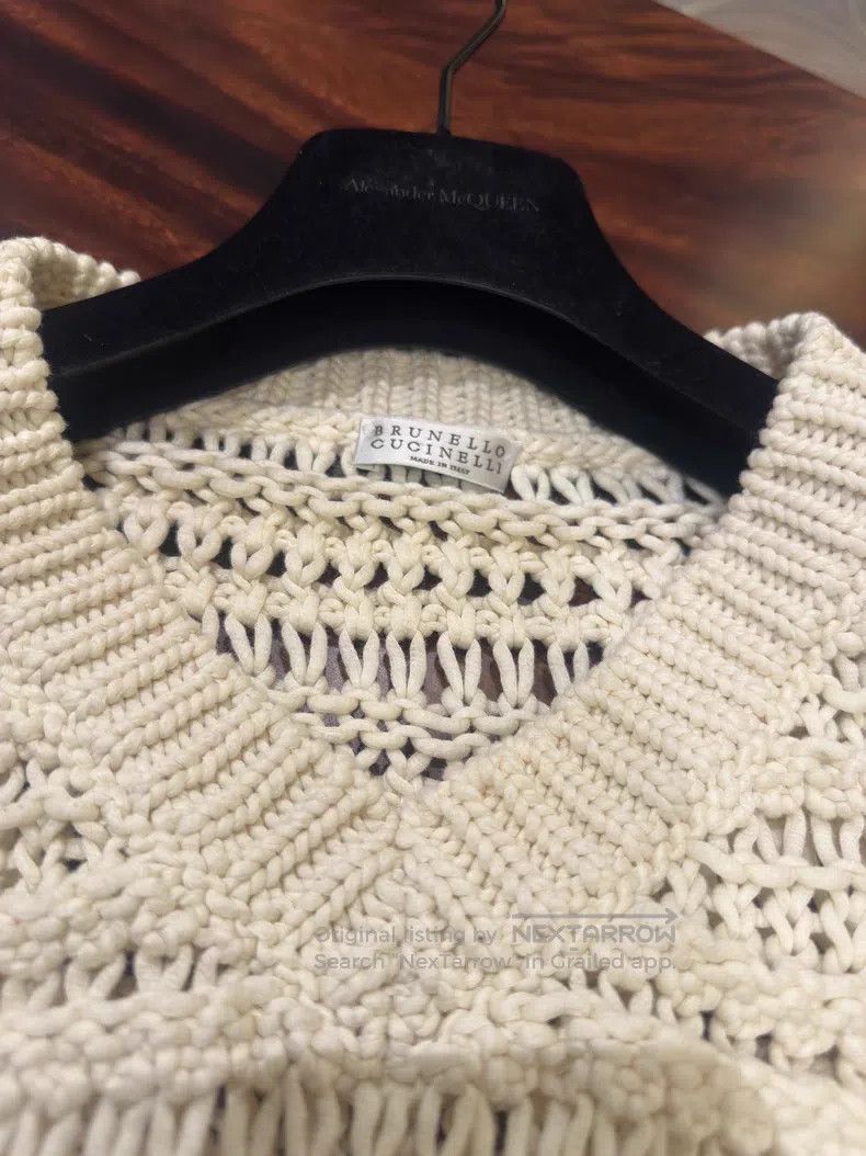 Brunello Cucinelli Brunello Cucinelli Cotton Sweater Size L / US 10 / IT 46 - 6 Thumbnail