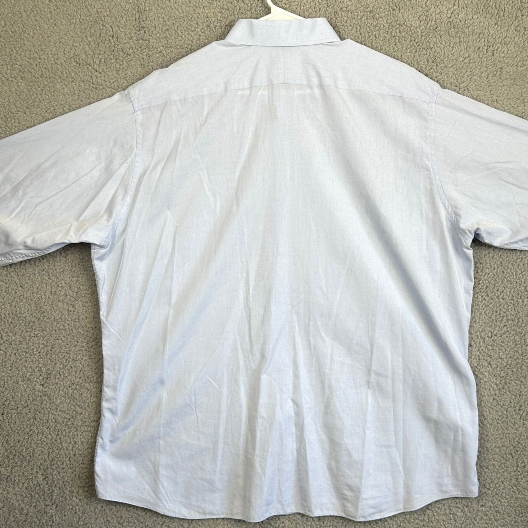 Proper Cloth Proper Cloth Dress Shirt Men 3XL Light Blue Button Up Long Sleeve Formal Outdoor Shirt Size 48R - 3 Thumbnail