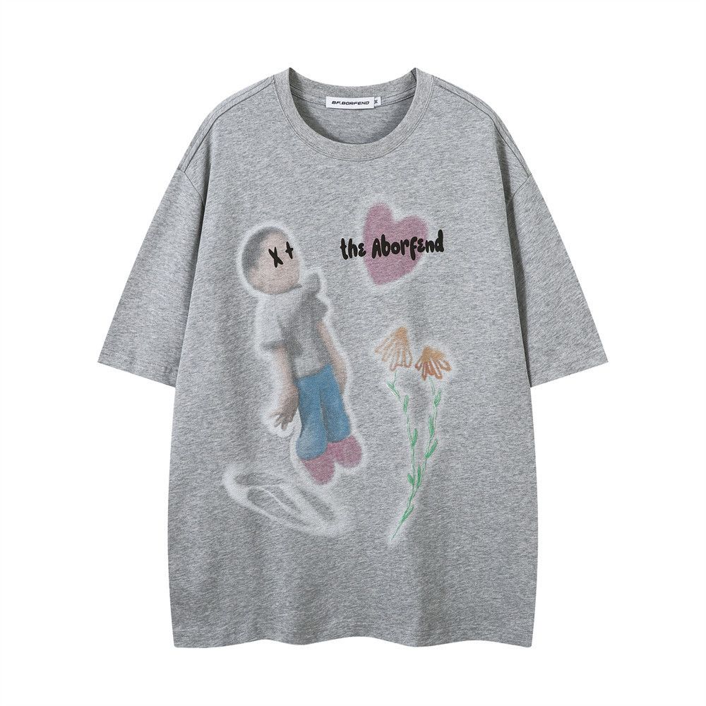 Japanese Brand × Vintage Men's street fashion casual anime boy print tee Size US M / EU 48-50 / 2 - 1 Thumbnail