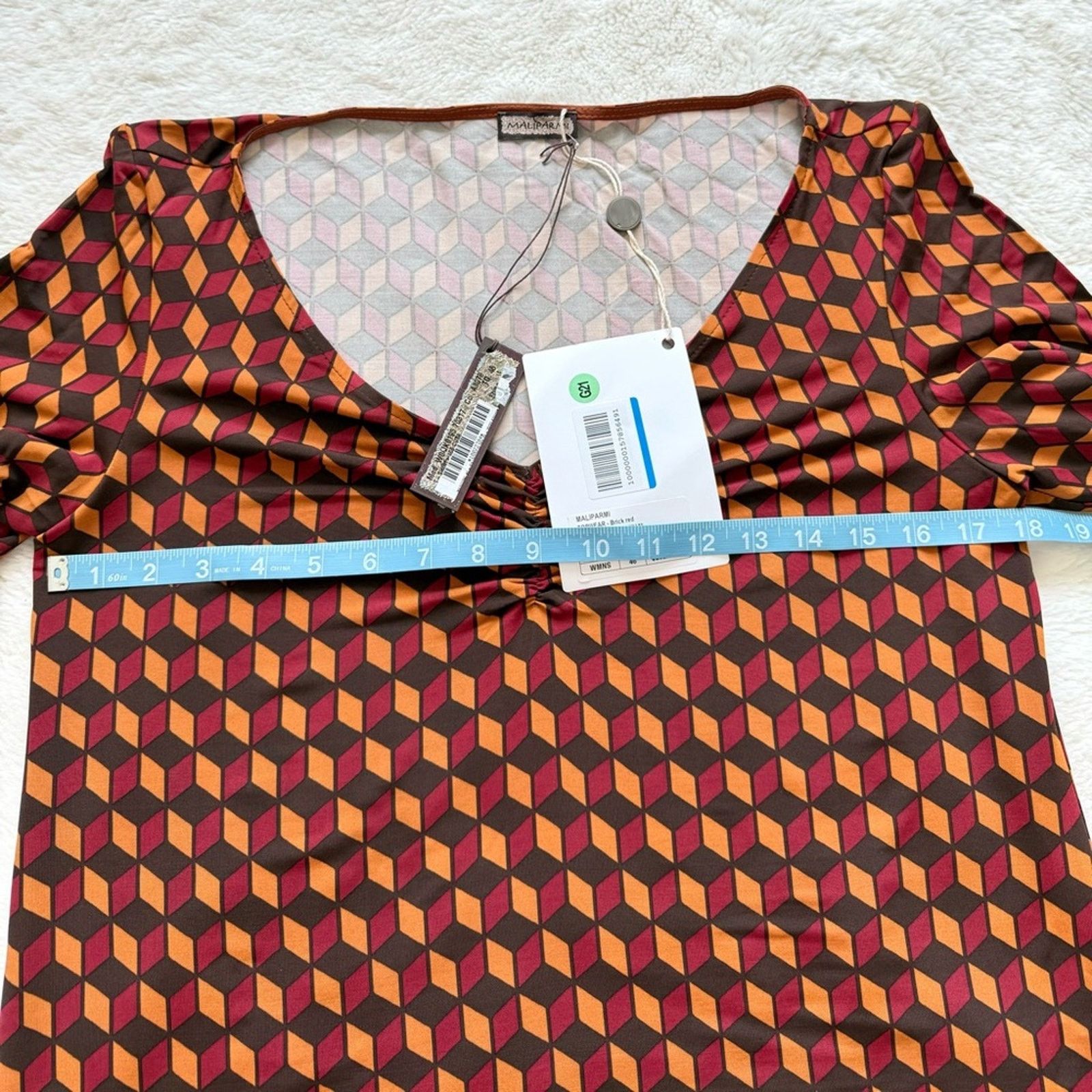 Other NWT!!! MALIPARMI women blouse size 46IT or XL Retail 232$ Size XL / US 12-14 / IT 48-50 - 9 Thumbnail