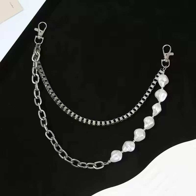 Japanese Brand Irregular Pearl Pants Chain Size ONE SIZE - 5 Thumbnail