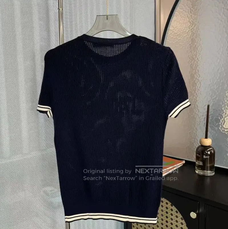 Dior Dior Navy Cotton Ladies T. Size S / US 4 / IT 40 - 2 Thumbnail