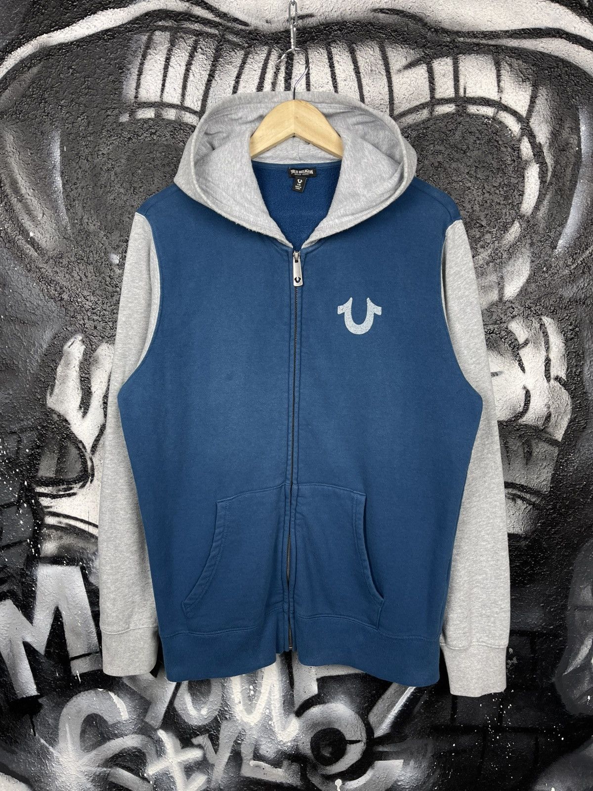 True Religion Y2K True Religion Big Logo Zip Hoodie Men’s Size L Size US L / EU 52-54 / 3 - 3 Thumbnail