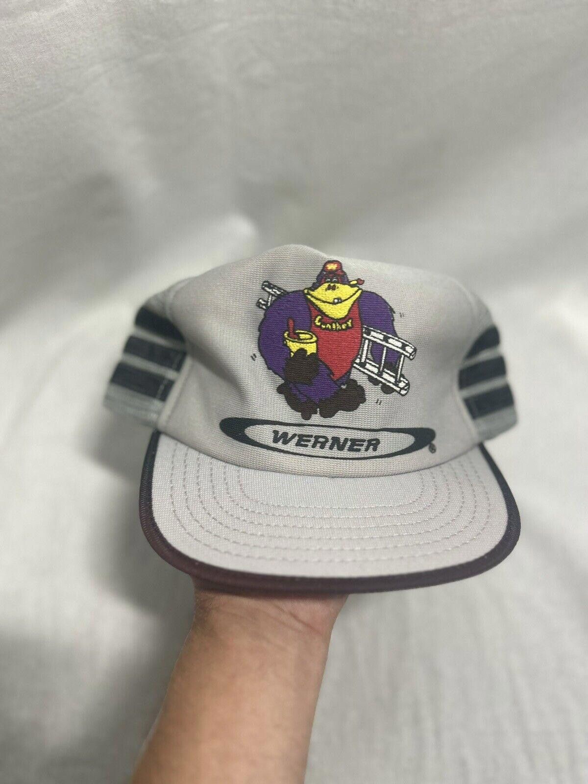 Designer VTG Gunther Grape Ape Werner 3 Stripe Foam Trucker Hat Size ONE SIZE - 1 Thumbnail
