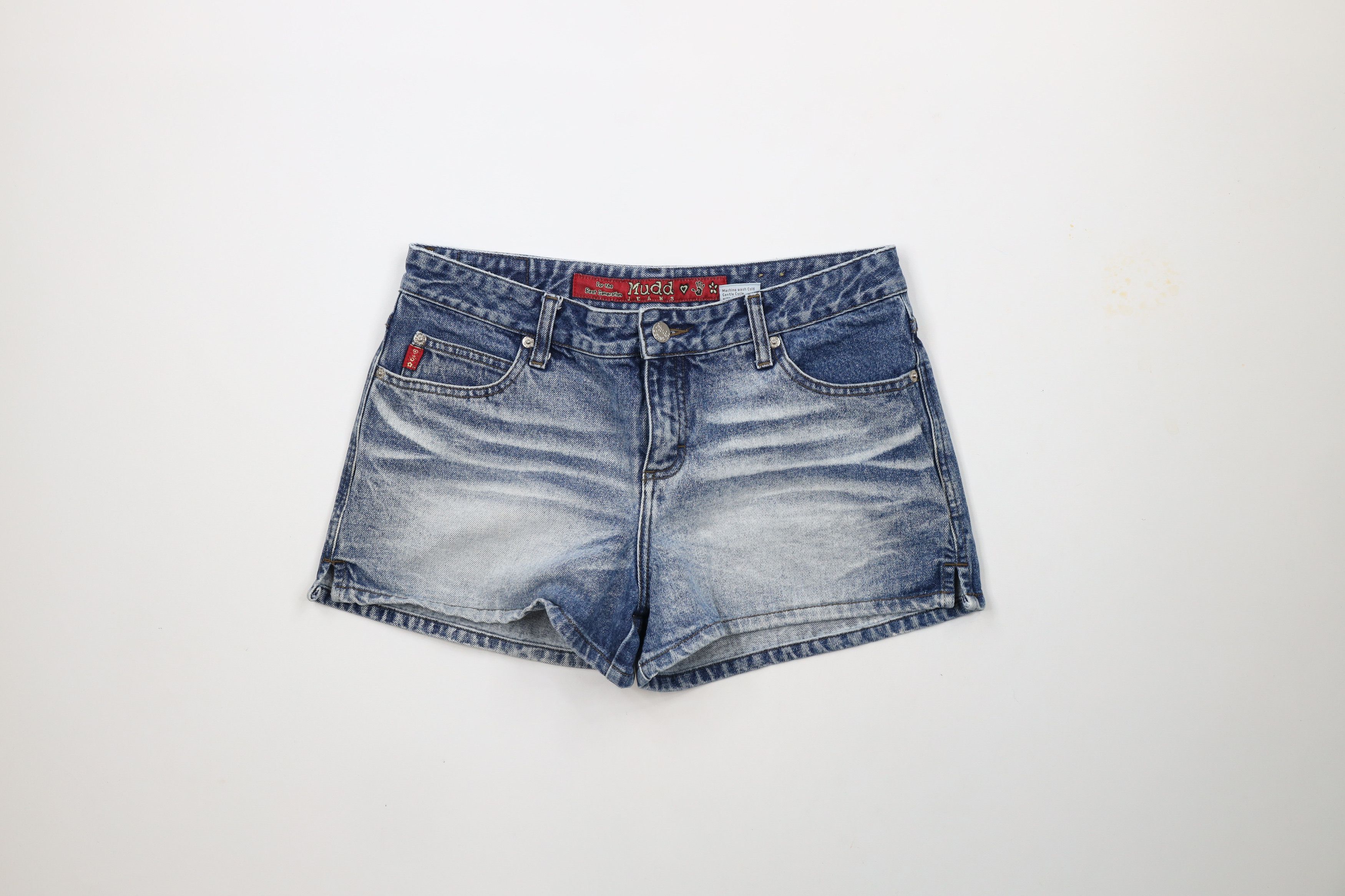 Vintage Vintage Y2K Mudd Jeans Denim Jean Shorts Jorts Blue Size 32" / US 10 / IT 46 - 1 Thumbnail