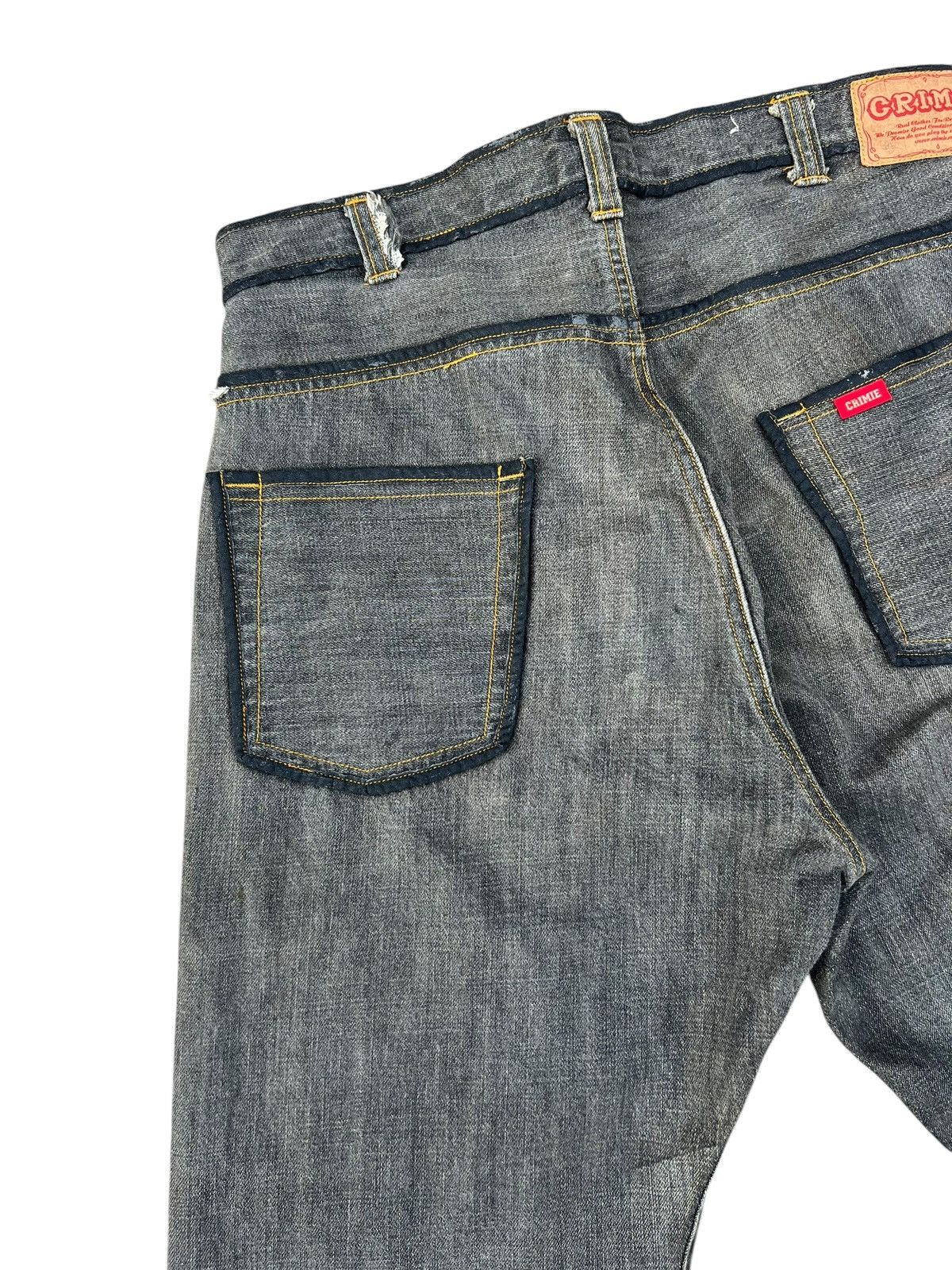 Japanese Brand Crimie Japan Redline Selvedge Waxed Denim Jeans Size US 32 / EU 48 - 13 Thumbnail