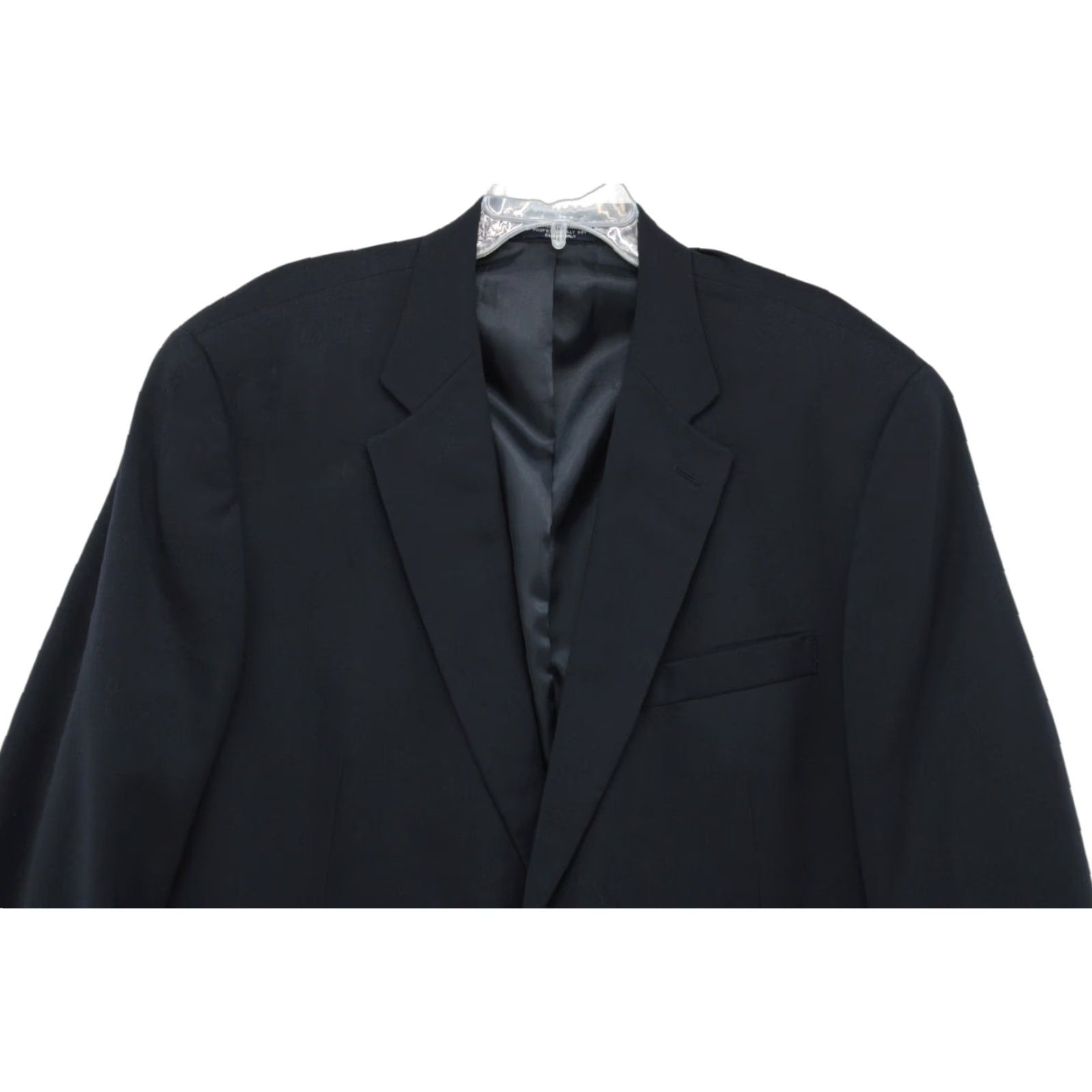 Chaps Chaps Sports Coat Blazer Mens 46L Blue Wool Cashmere Gold Tone Buttons Ivy League Front Two-Button Notch Lapel Vintage-Style Jacket? Size 46R - 1 Thumbnail