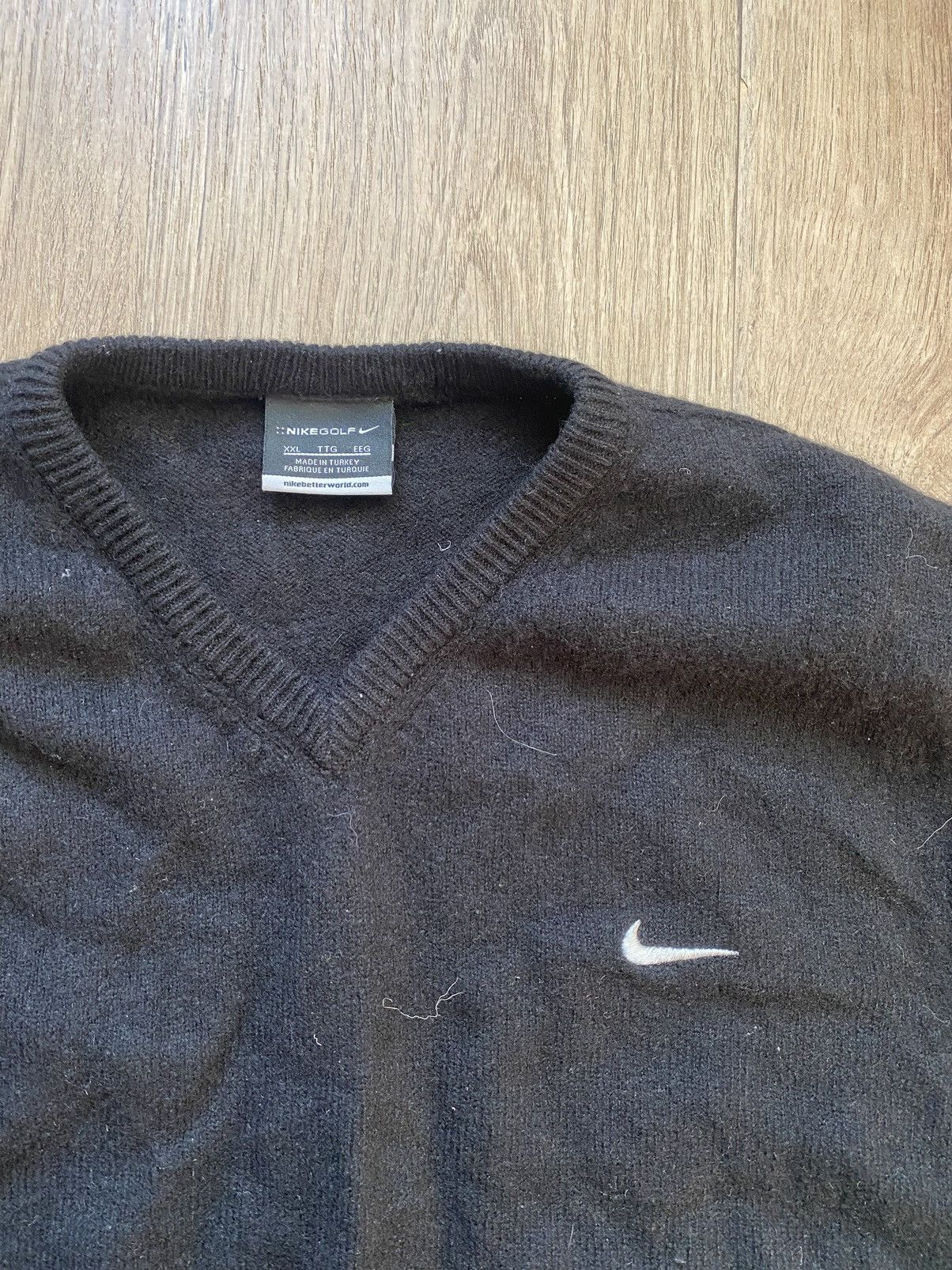 Nike × Vintage Nike Vintage Y2K challenge court/golf wool vest Andre Agassi Size US XL / EU 56 / 4 - 2 Thumbnail