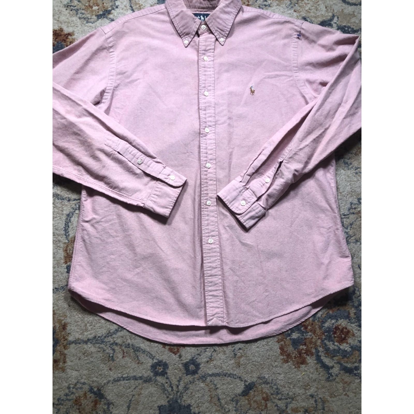 Ralph Lauren Ralph Lauren Shirt Mens XL Pink Custom Fit Button Down Oxford Long Sleeve Size US XL / EU 56 / 4 - 5 Thumbnail
