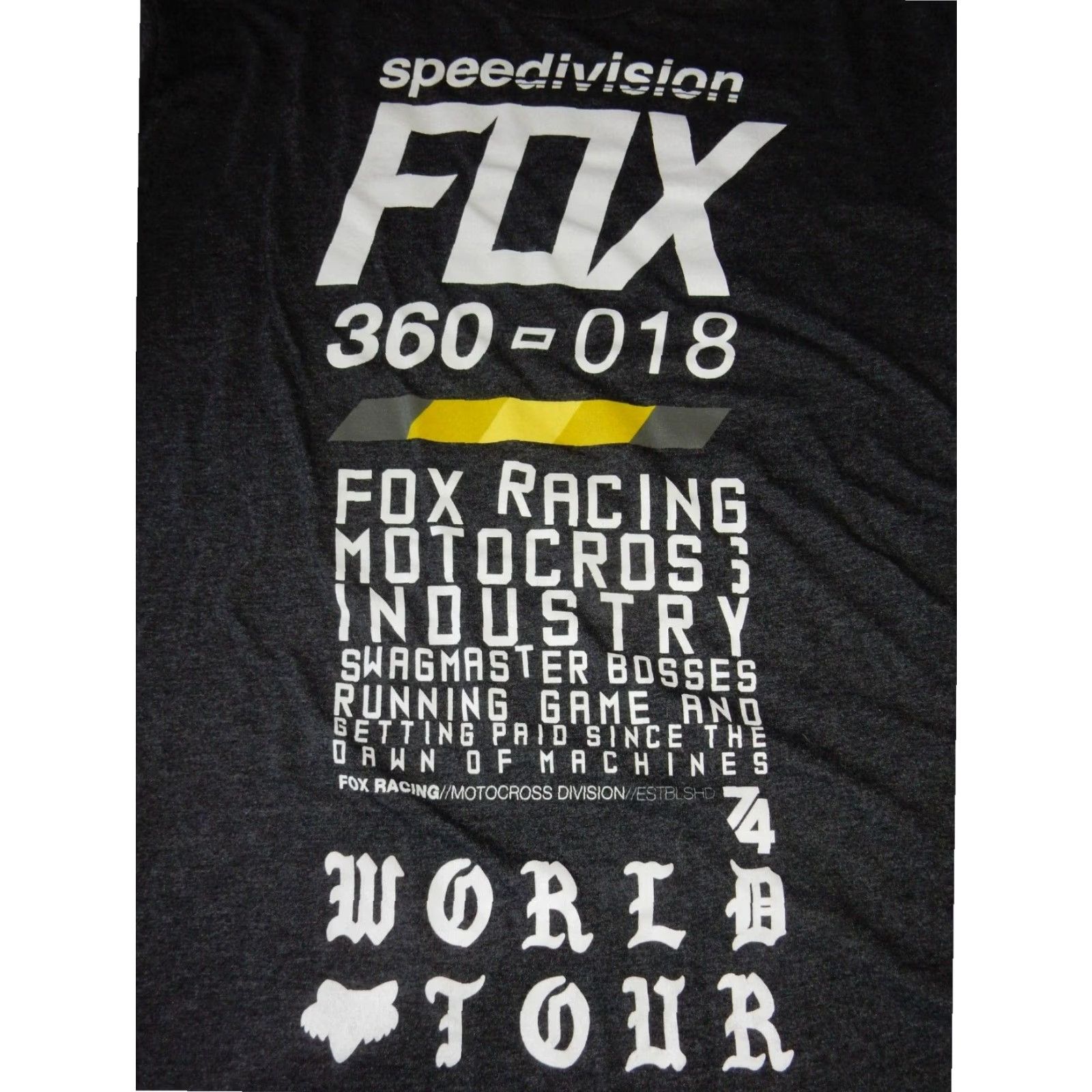 Fox Racing Fox Racing Graphic Print T Shirt Adult Extra Large Gray Mens Size US XL / EU 56 / 4 - 2 Thumbnail