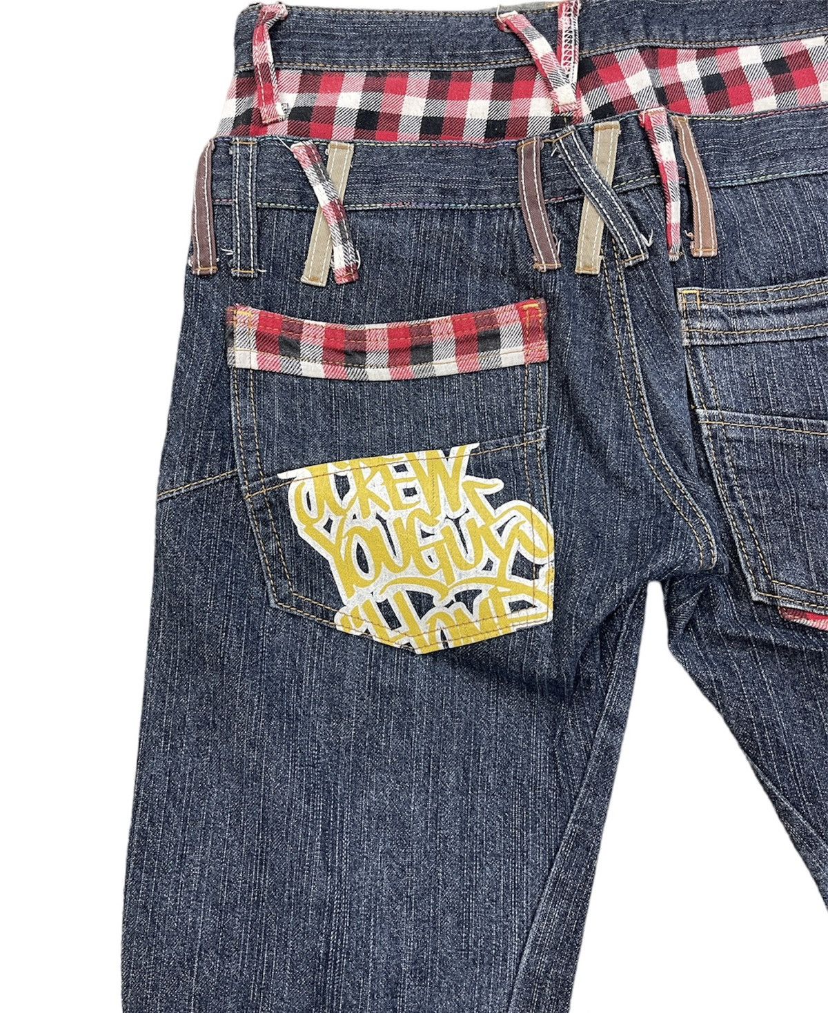 Japanese Brand VINTAGE🔥🔥DOUBLE WAIST RARE ANTFUI PUNK STYLE SIZE 29X30 Size US 29 - 10 Thumbnail