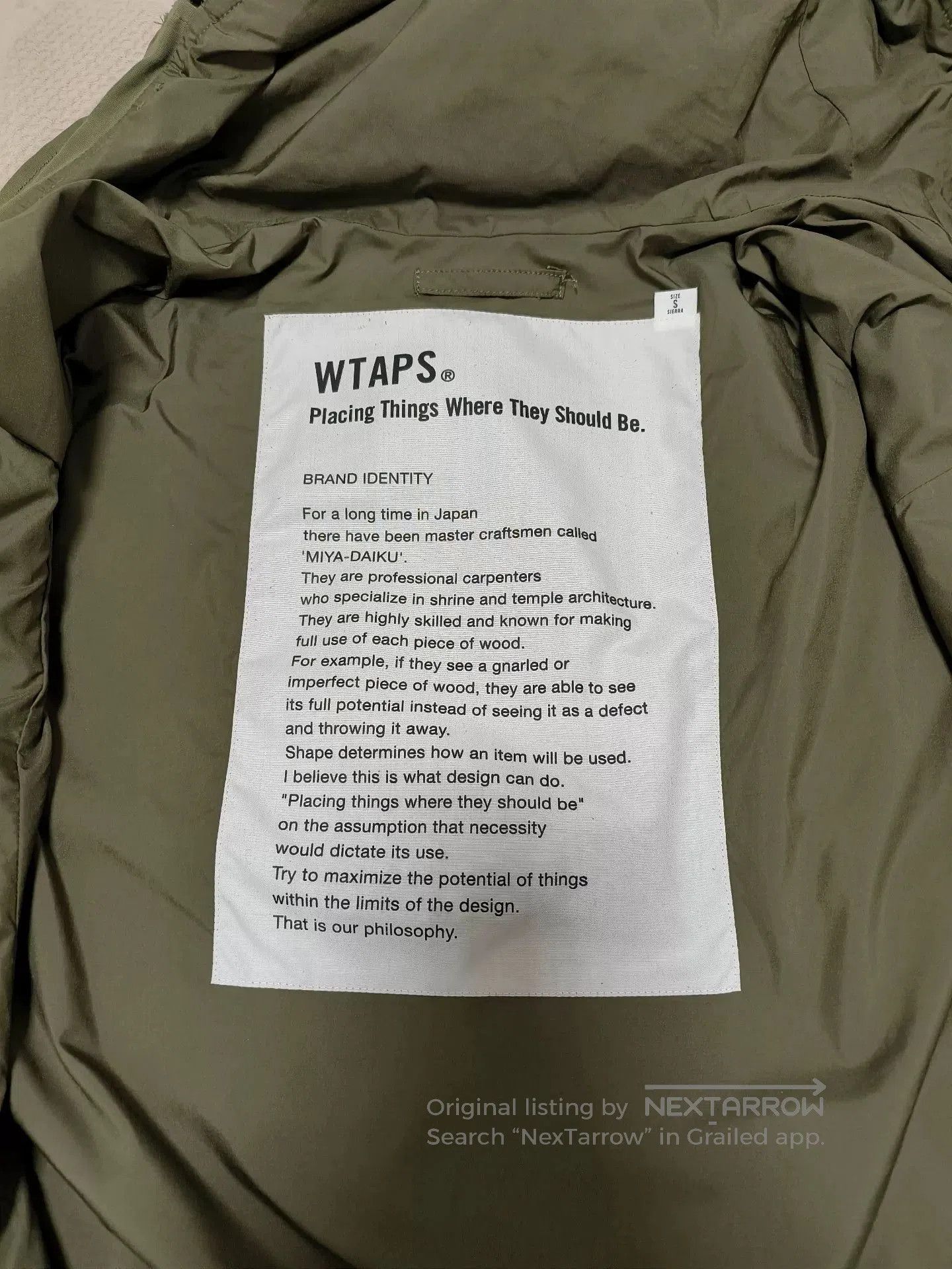 Wtaps WTAPS 16AW PARASMOCK NYCO Jacket. Size US M / EU 48-50 / 2 - 6 Thumbnail