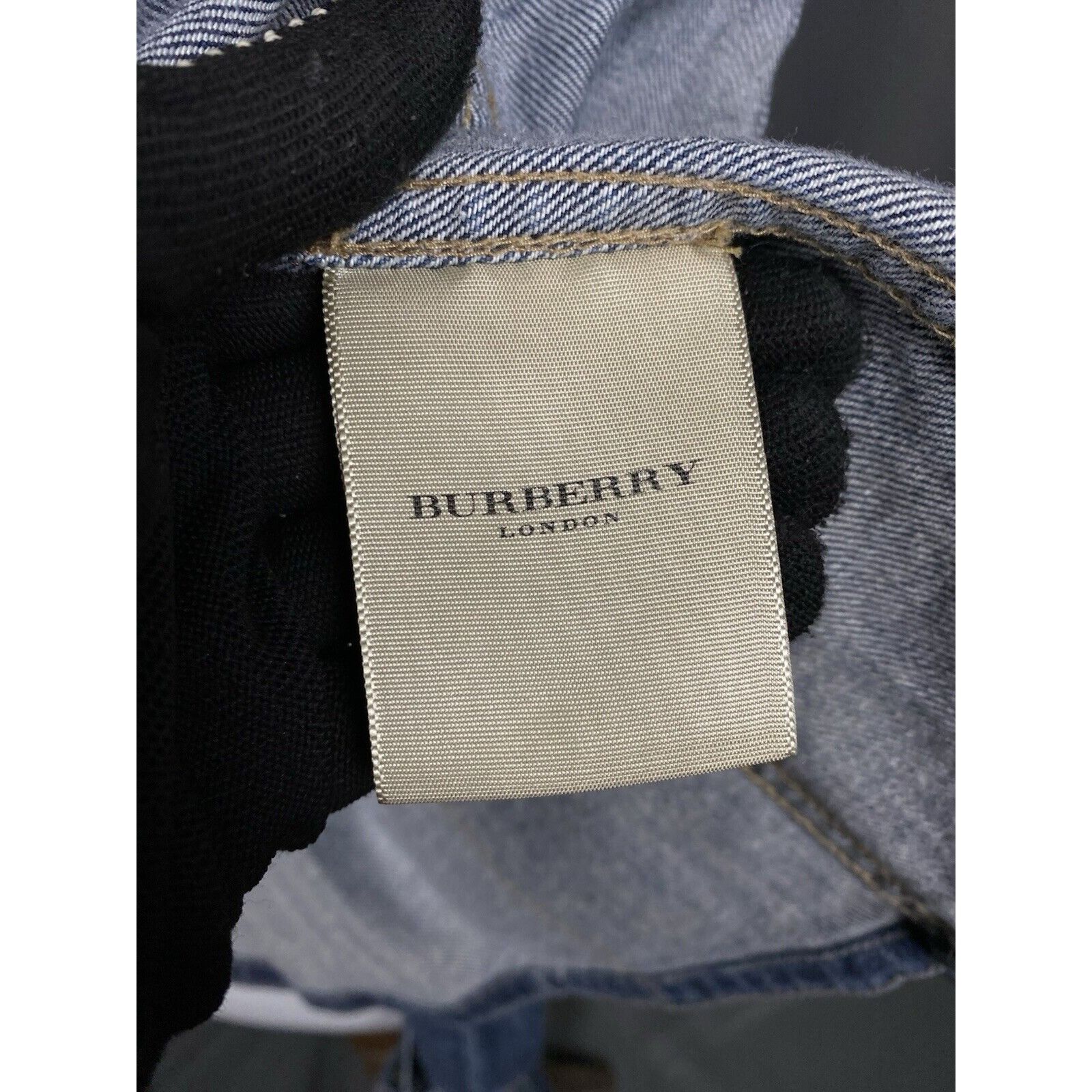 Burberry Burberry Nova Check Women's Blue Denim Biker Jeans Jacket Si Size L / US 10 / IT 46 - 13 Thumbnail