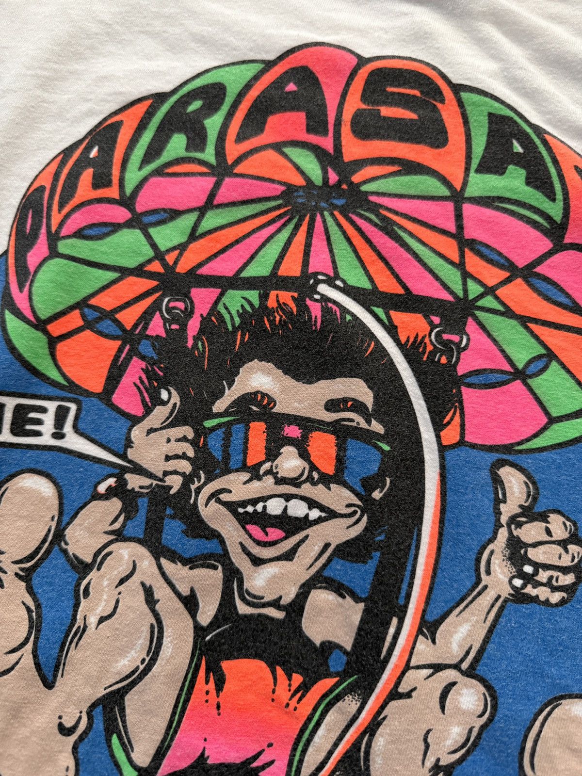 Vintage Vintage 90s Parasail Caricature Graphic Tee Size US XL / EU 56 / 4 - 6 Thumbnail