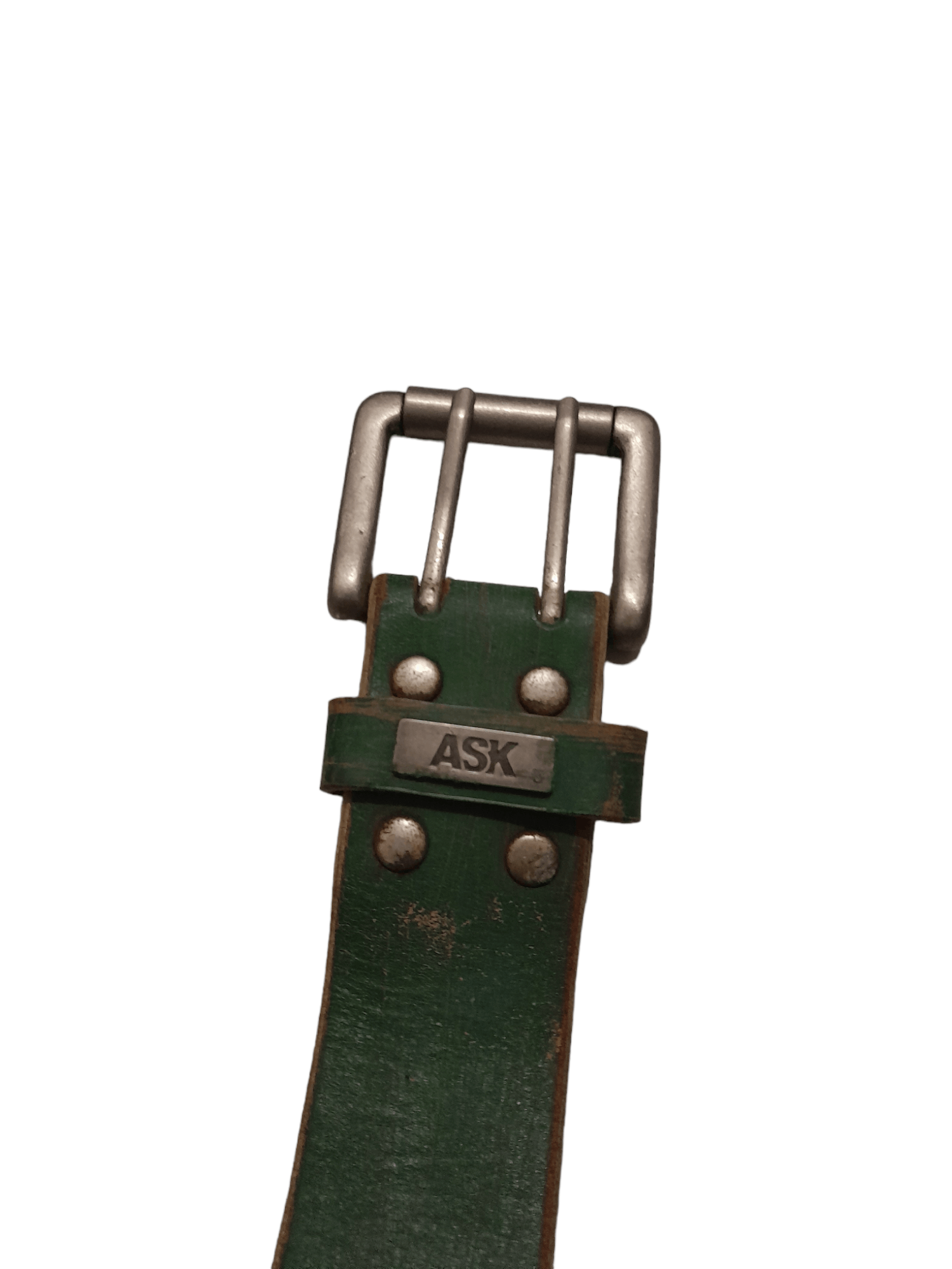 Other ASK Green Leather (F181) Waist 30 - 35 Size 34 - 4 Thumbnail