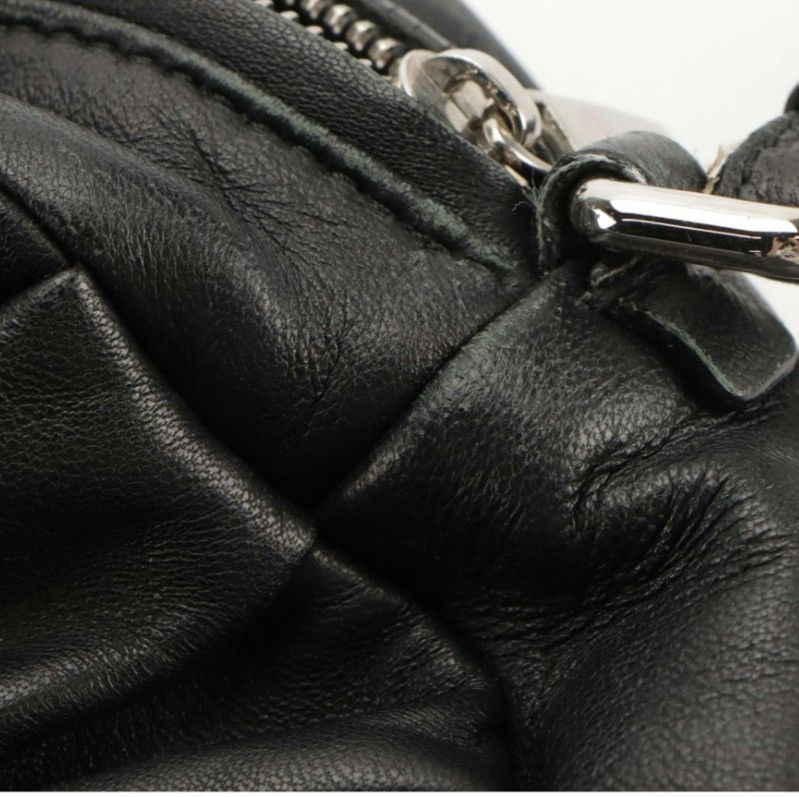 Salvatore Ferragamo Salvatore Ferragamo Black Lambskin 2-Way Bag Gancini Logo Size ONE SIZE - 10 Thumbnail