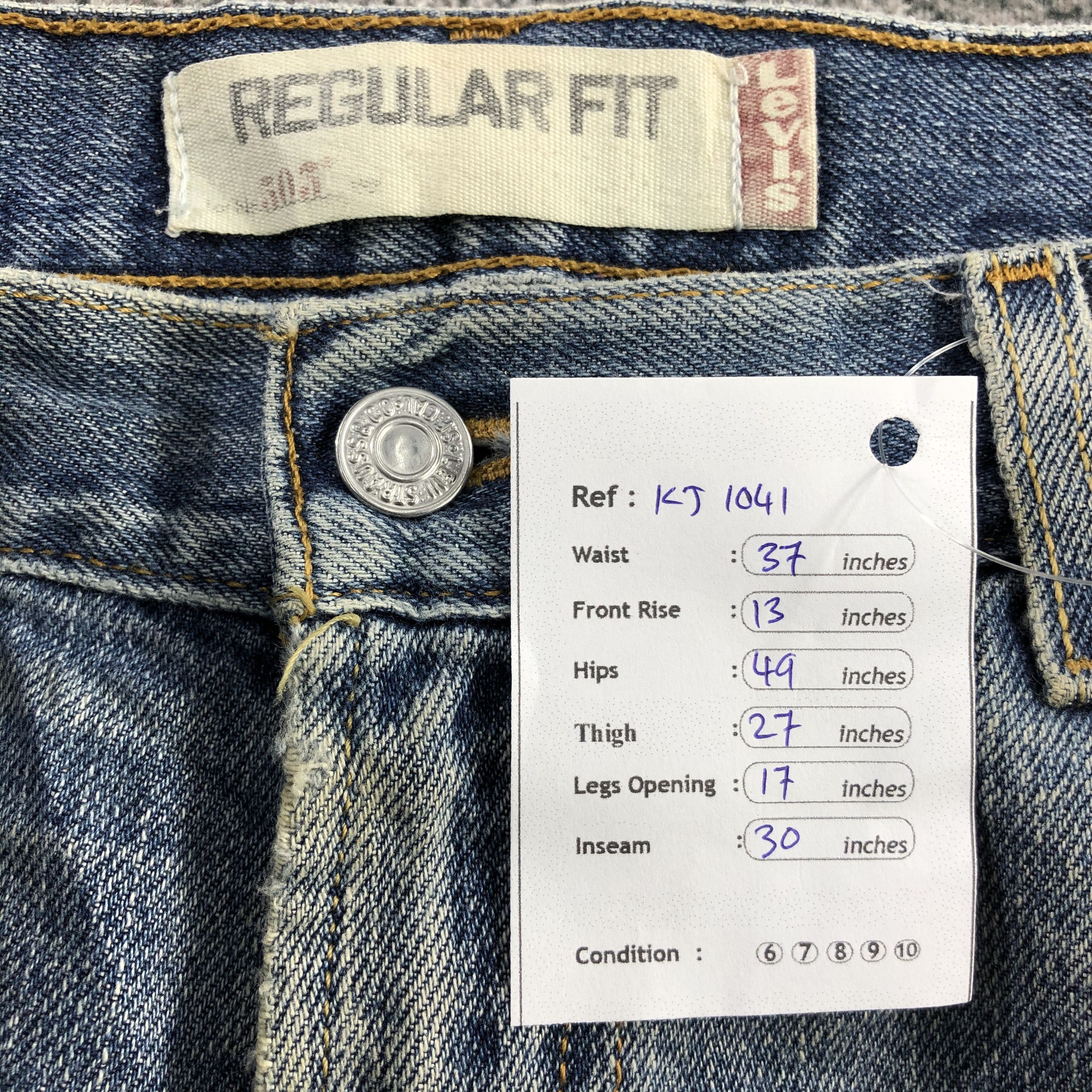Levi's Vintage Levis 505 Jeans Dirty Wash Denim KJ1041 Size US 36 / EU 52 - 19 Thumbnail