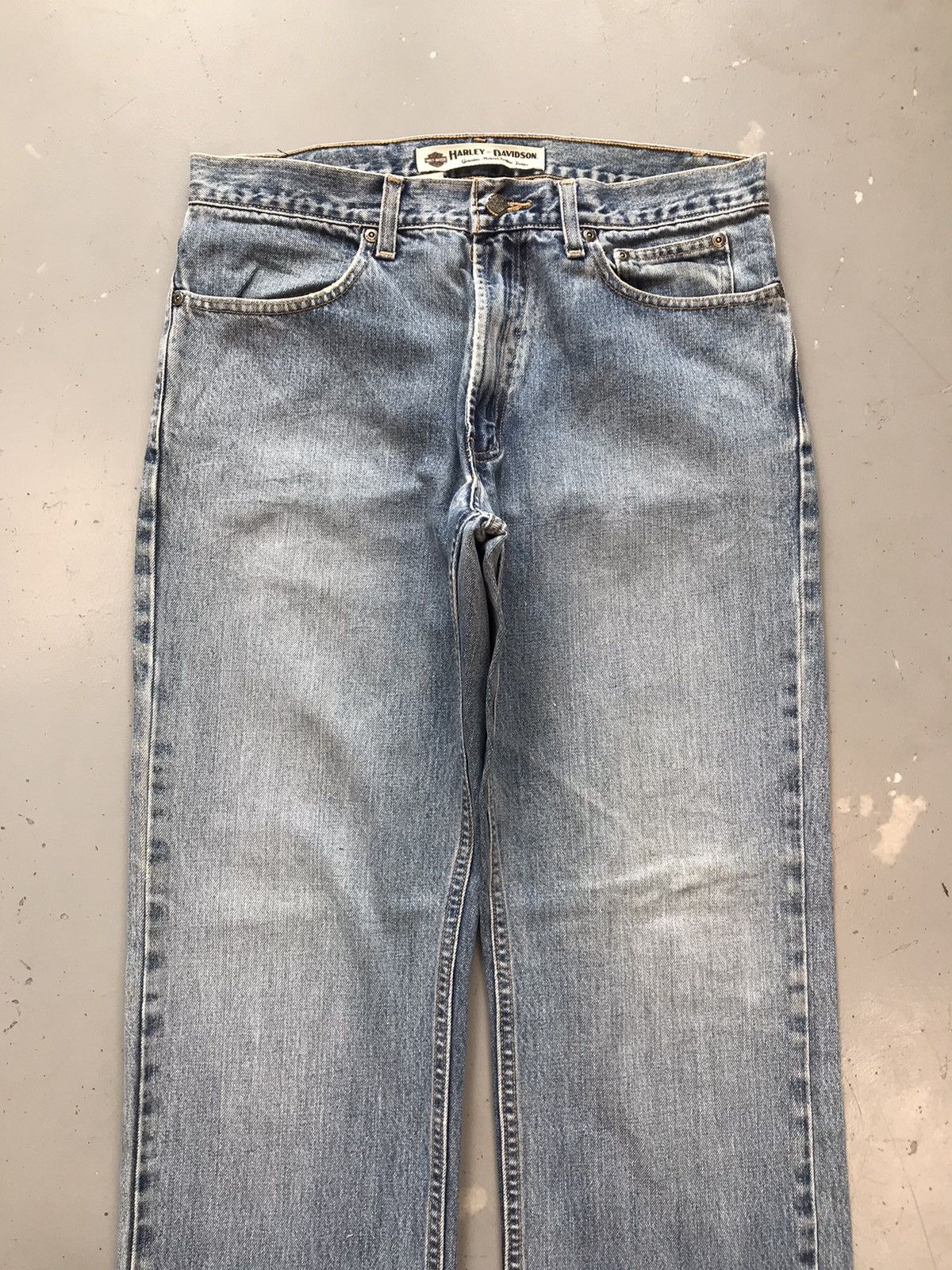 Harley Davidson × Vintage Vintage Harley Davidson straight denim Size US 33 - 4 Thumbnail