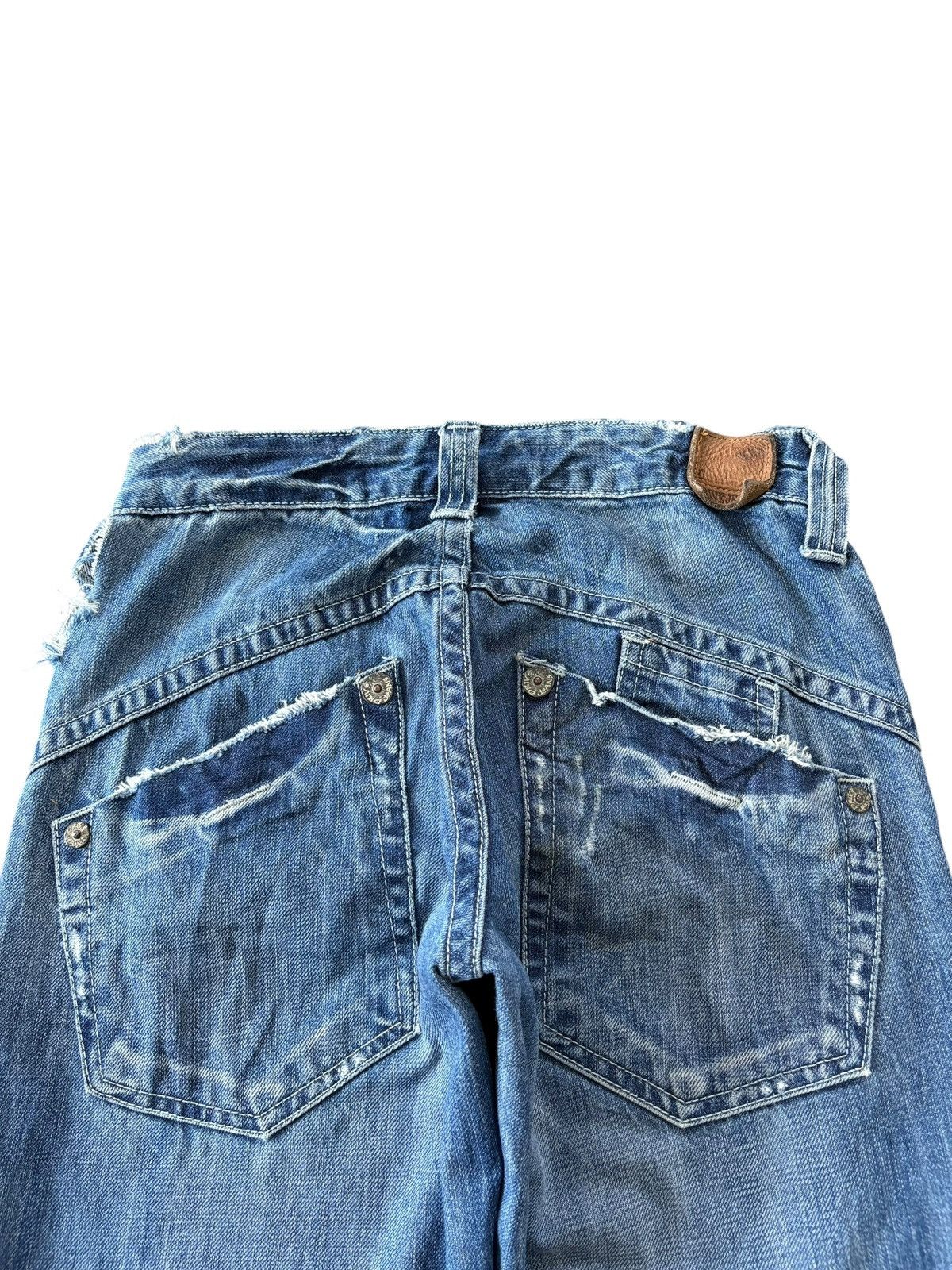 Hysteric Glamour Vintage Japanese Brand Frayed Distressed Flare Jeans Size 27" / US 4 / IT 40 - 5 Thumbnail