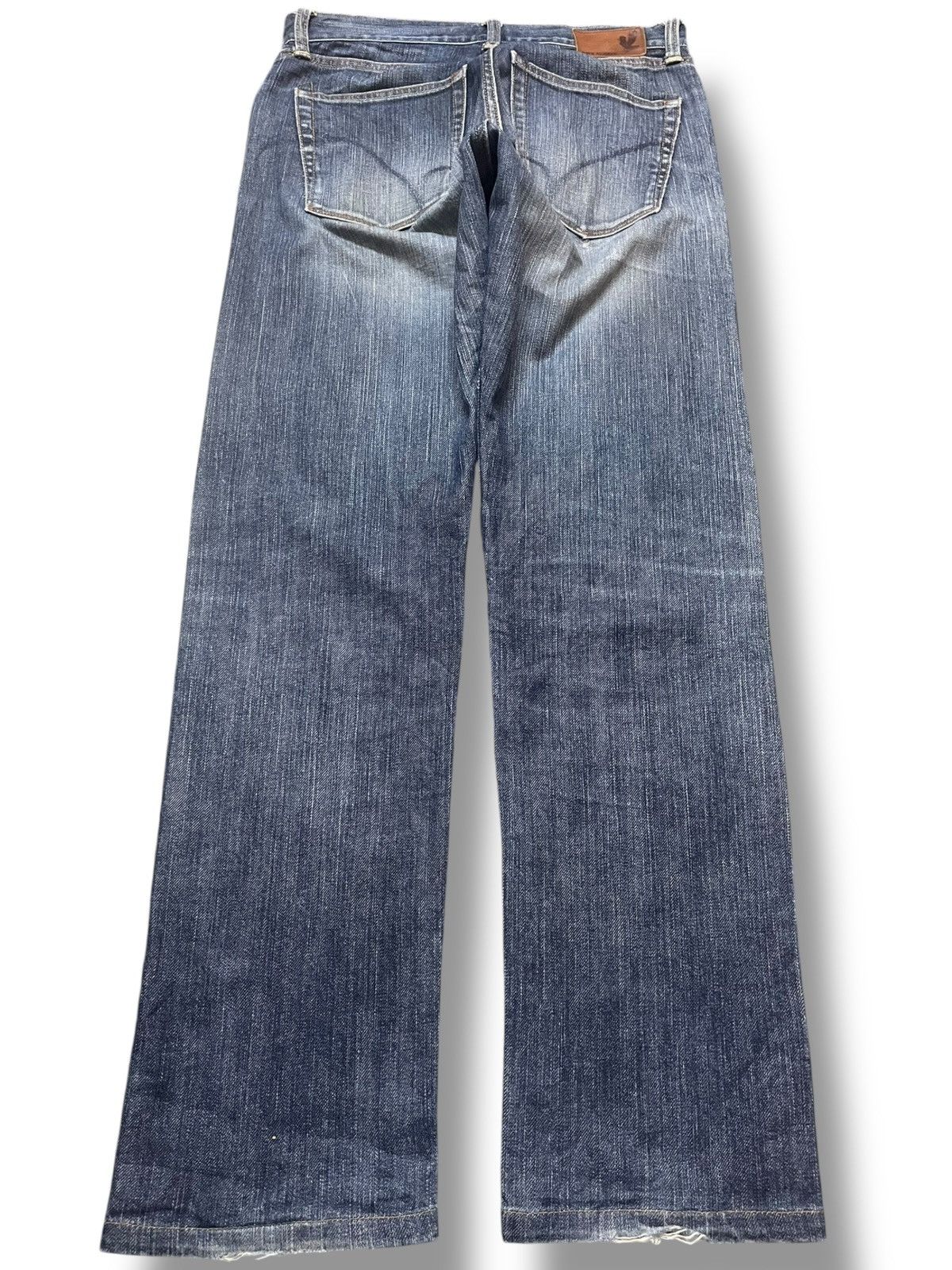 Japanese Brand Vintage Back Number Selvedge Distressed Denim Size US 29 - 10 Thumbnail