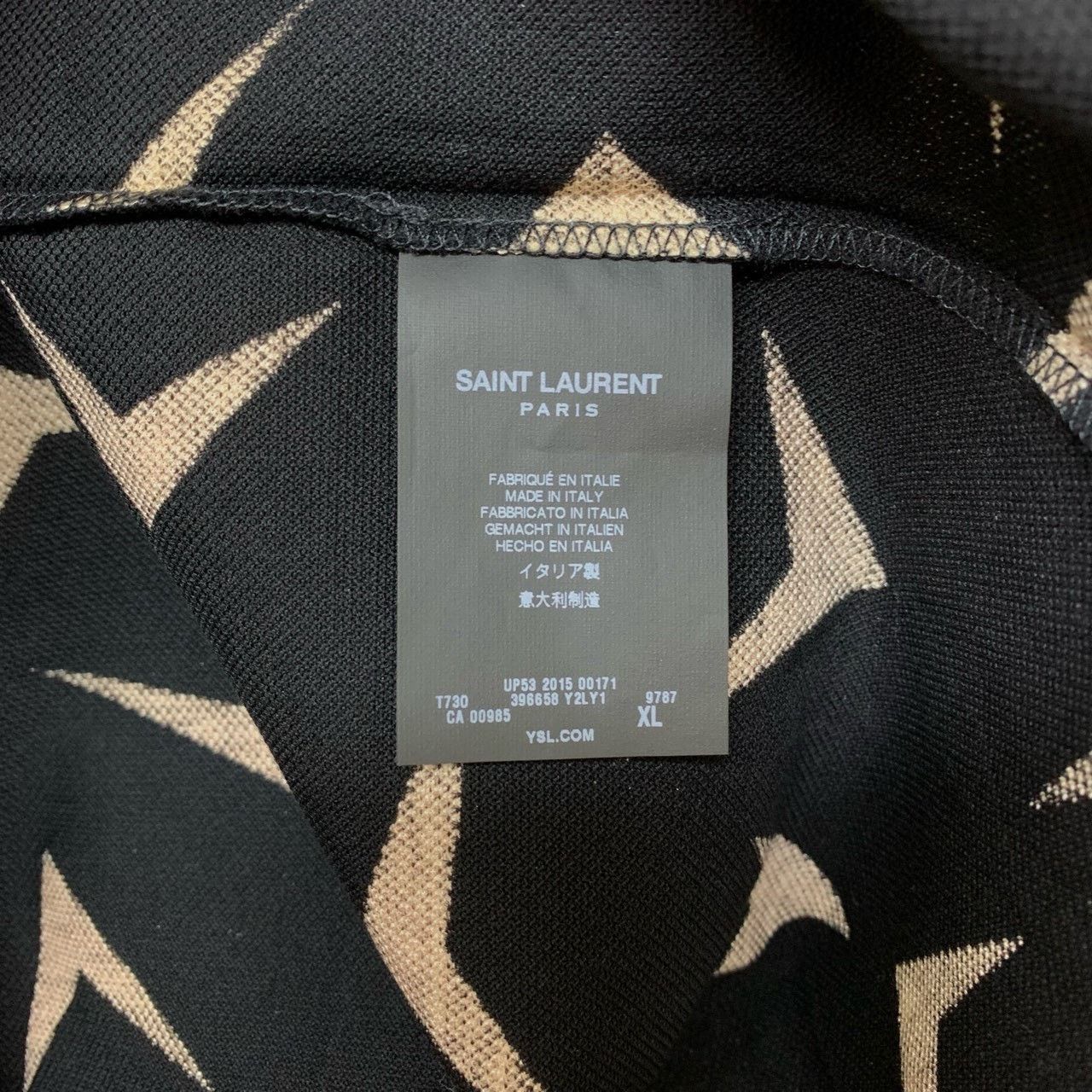 Saint Laurent Paris Saint laurent Printed polo short sleeve 2501-Nextarrow Size US XL / EU 56 / 4 - 7 Thumbnail