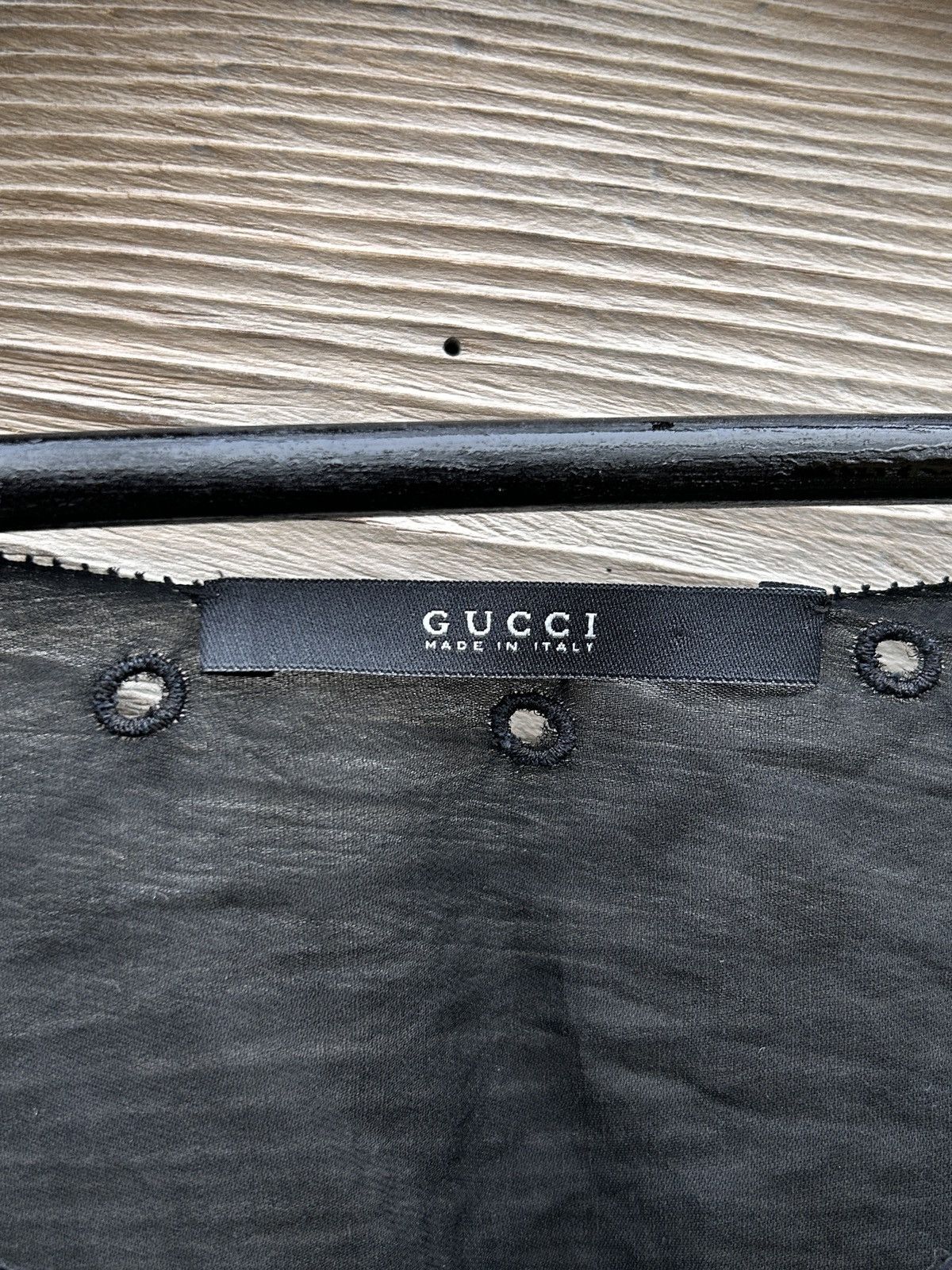 Gucci Gucci Tom Ford FW2002 Sheer Silk Corset Plunging Poet Sleeve Size M / US 6-8 / IT 42-44 - 13 Thumbnail