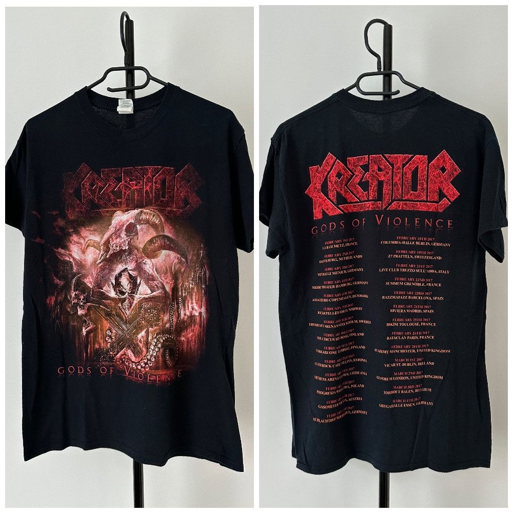 Band Tees 2007 Kreator Gods of Violence tour tee shirt Heavy Cotton Size US M / EU 48-50 / 2 - 1 Thumbnail