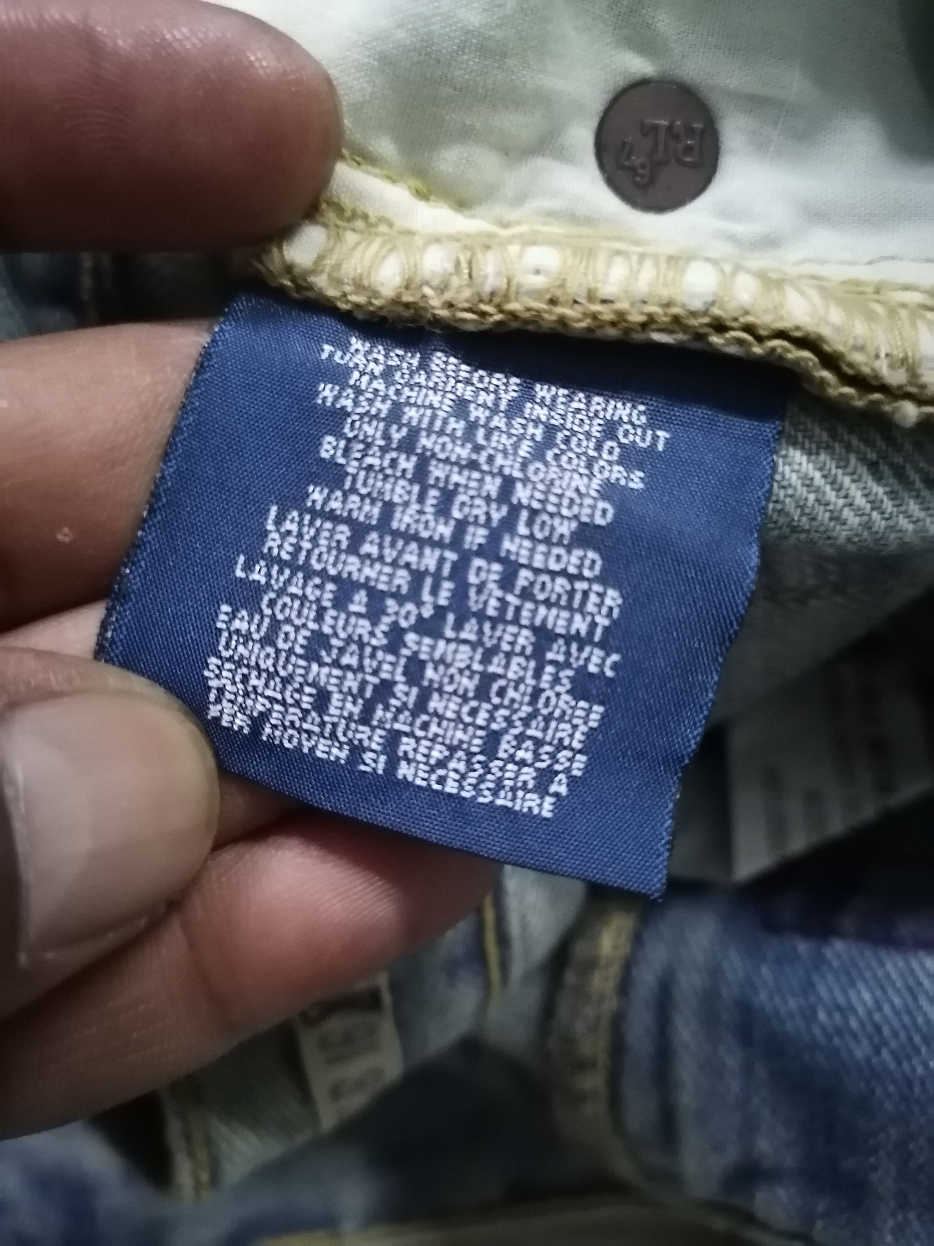 Polo Ralph Lauren × Vintage Vintage Polo Ralph Lauren PRL Distressed Denim Pants Size US 30 / EU 46 - 13 Thumbnail