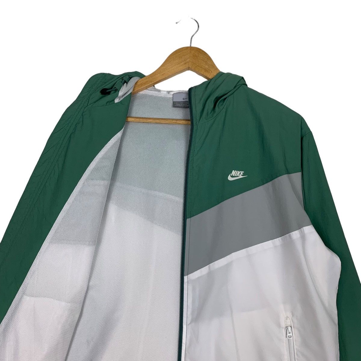 Nike Y2k NIKE Big Swoosh Logo Colorblock Hoodie Jacket #0954-C42 Size US L / EU 52-54 / 3 - 10 Thumbnail
