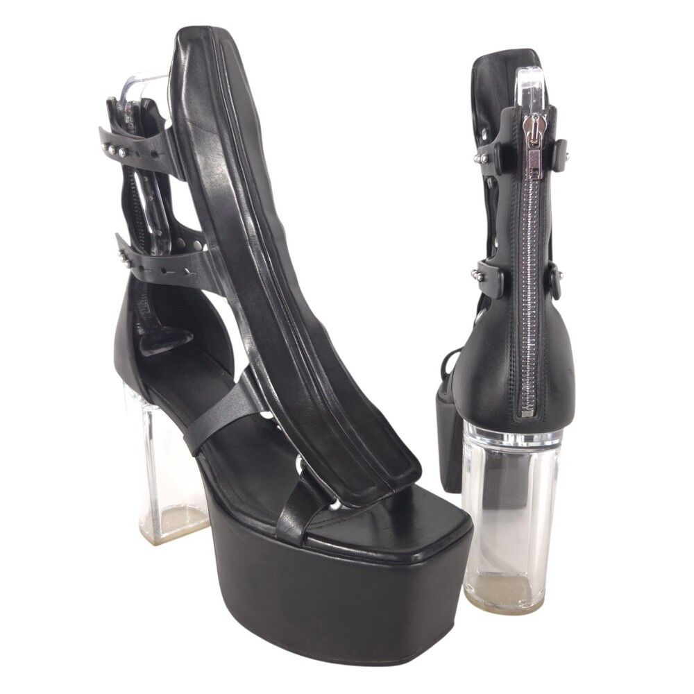 Rick Owens Rick Owens Clear Plexi Heel Platform Sandals US 11 EU 41 Size US 11 / IT 41 - 1 Thumbnail