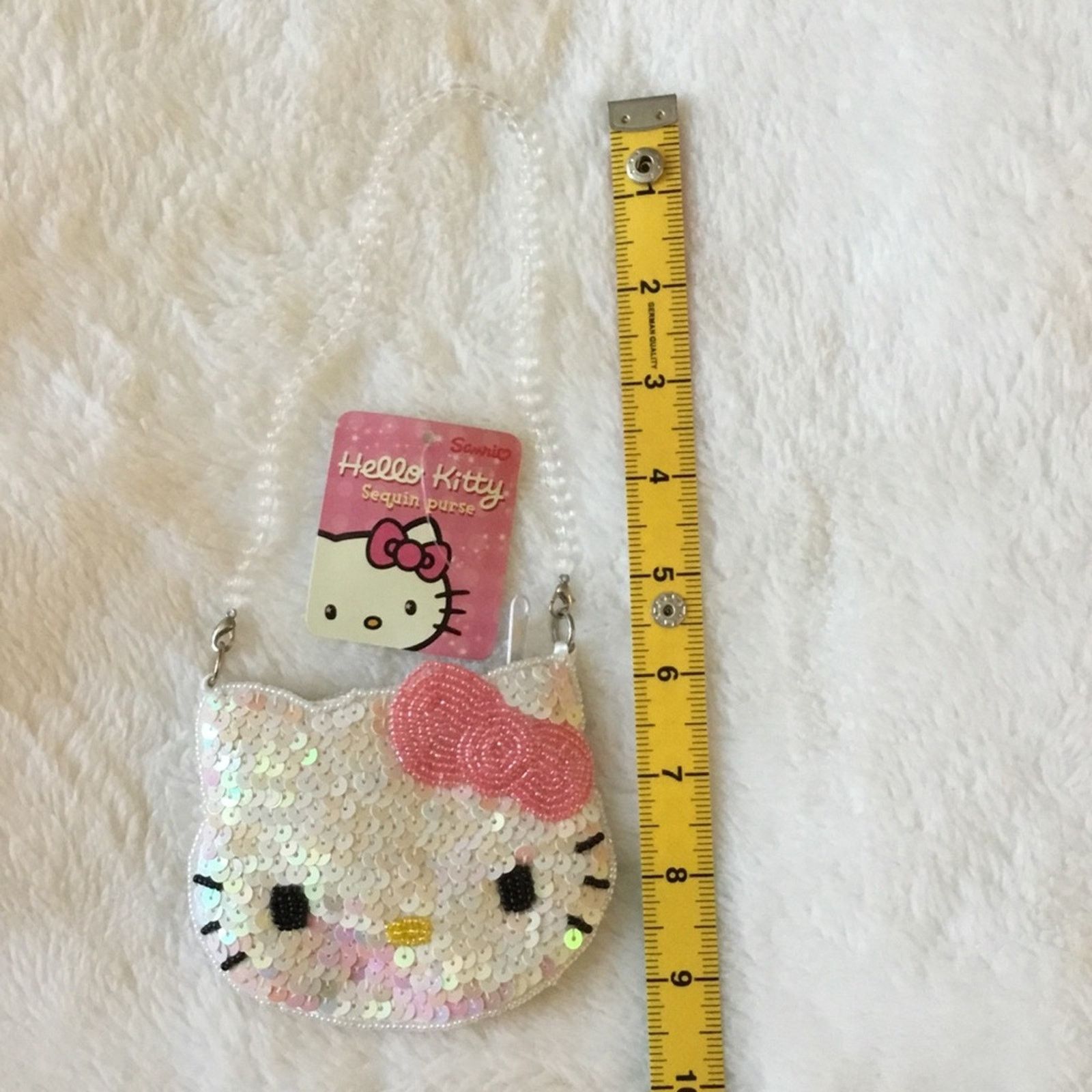 Other Vintage Sanrio 1976-2003 Hello Kitty Bead Sequin Coin Purse Size ONE SIZE - 2 Thumbnail