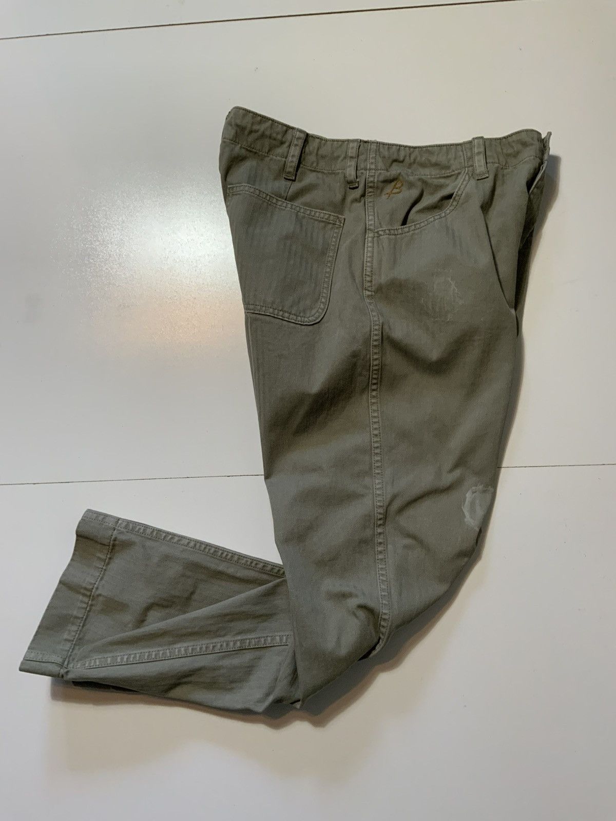 Other Birdwell Beach Britches HBT Herringbone Button Fly Pants Size US 31 - 2 Thumbnail