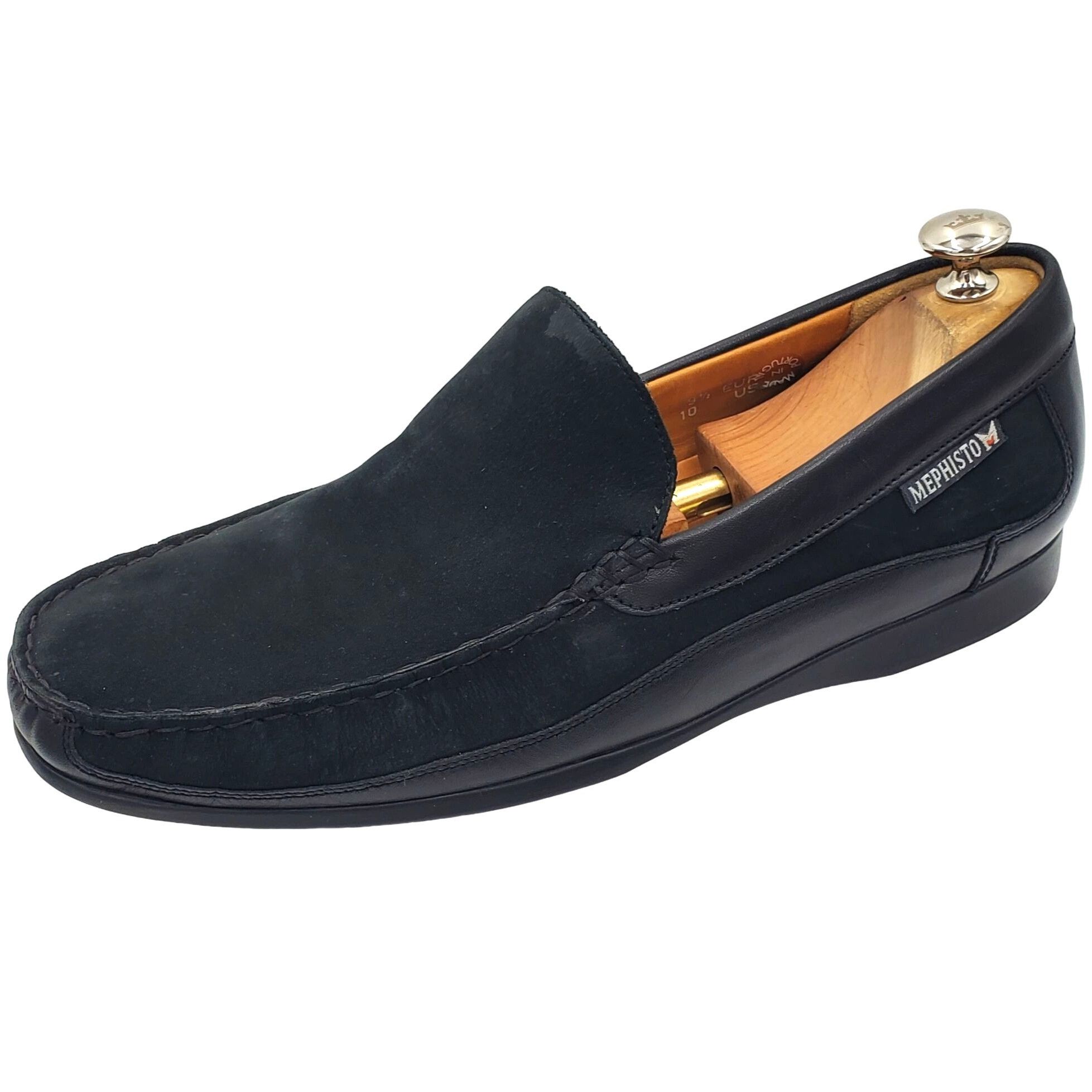 Mephisto Mephisto Cool Air Men's size 10US Black Leather Suede Loafer Size US 10 / EU 43 - 6 Thumbnail
