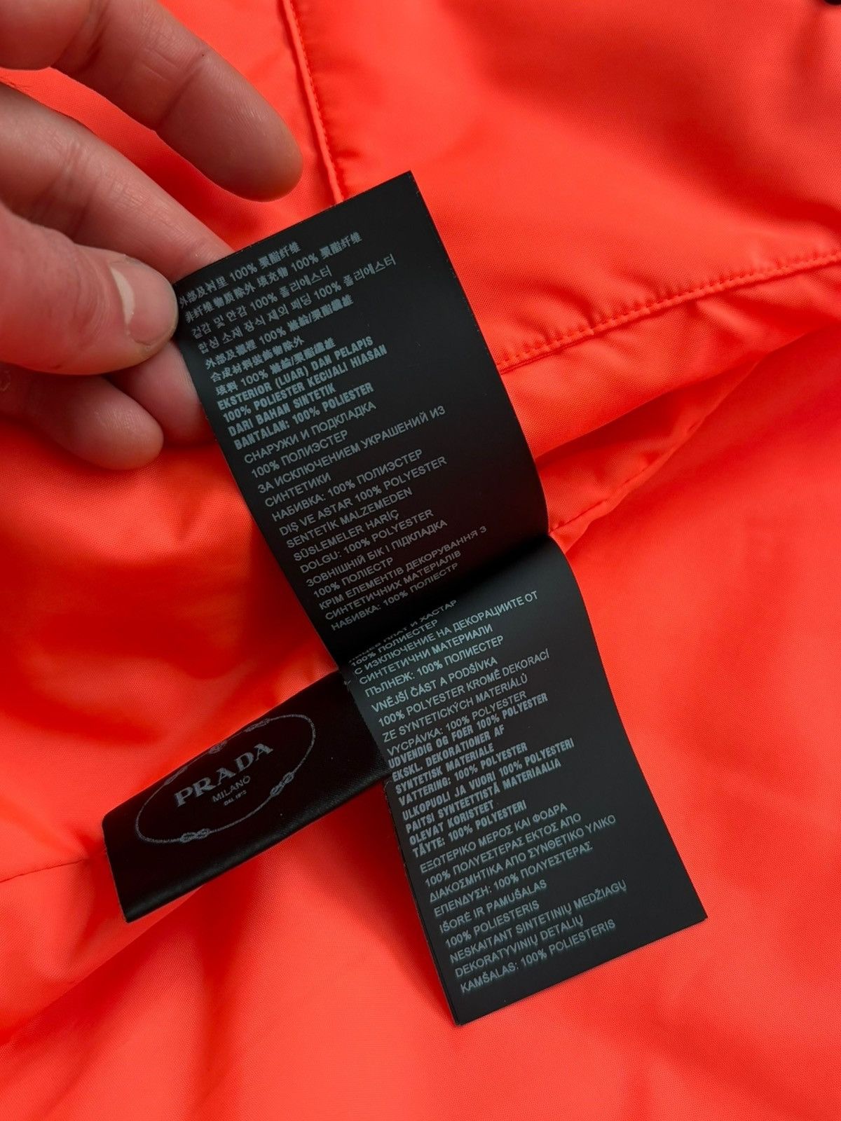 Prada Lines Rossa Fluorescent Tangerine Insulated Parka Size US S / EU 44-46 / 1 - 13 Thumbnail
