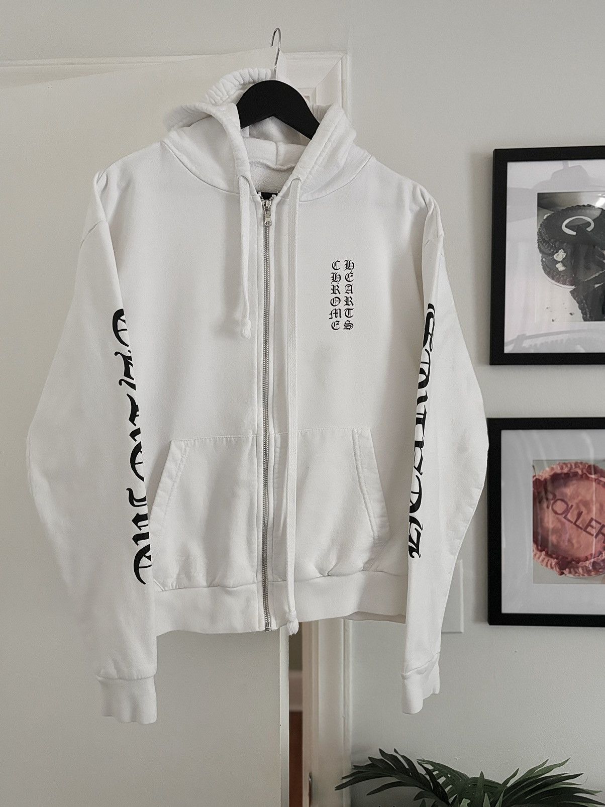 Chrome Hearts WHITE LOGO HOODIE Size US S / EU 44-46 / 1 - 1 Thumbnail