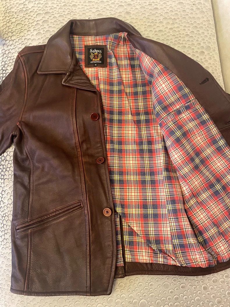 Schott Schott Wax cowhide vintage box clerk jacket Size US M / EU 48-50 / 2 - 3 Thumbnail